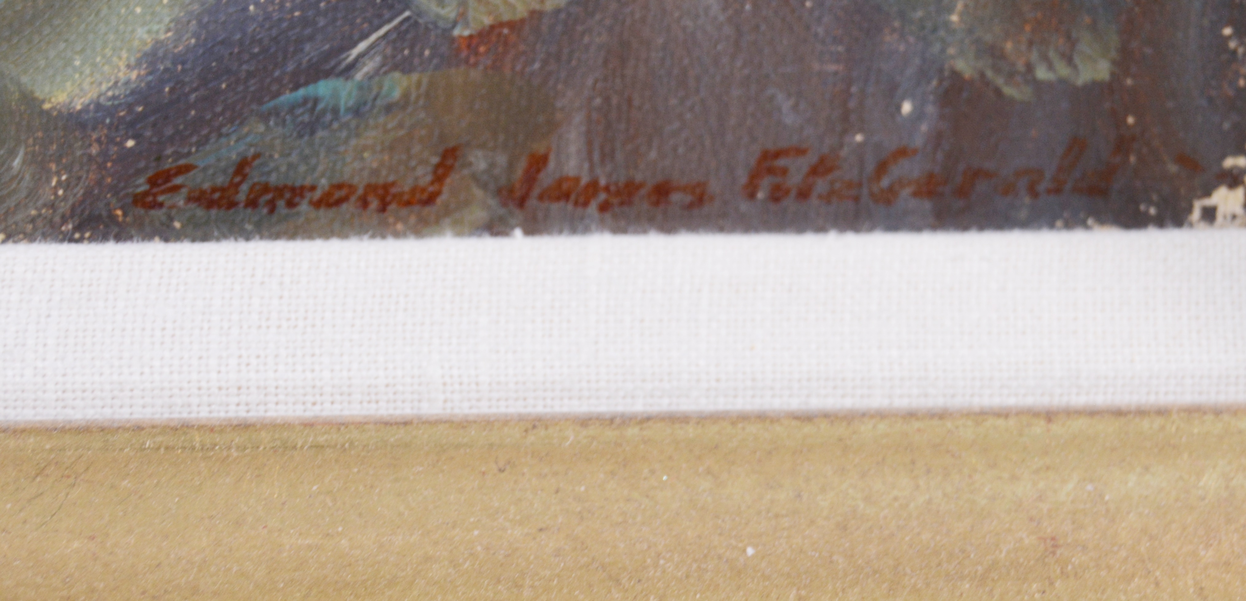 Edmond J. Fitzgerald Original Oil Painting of Ocean Scene