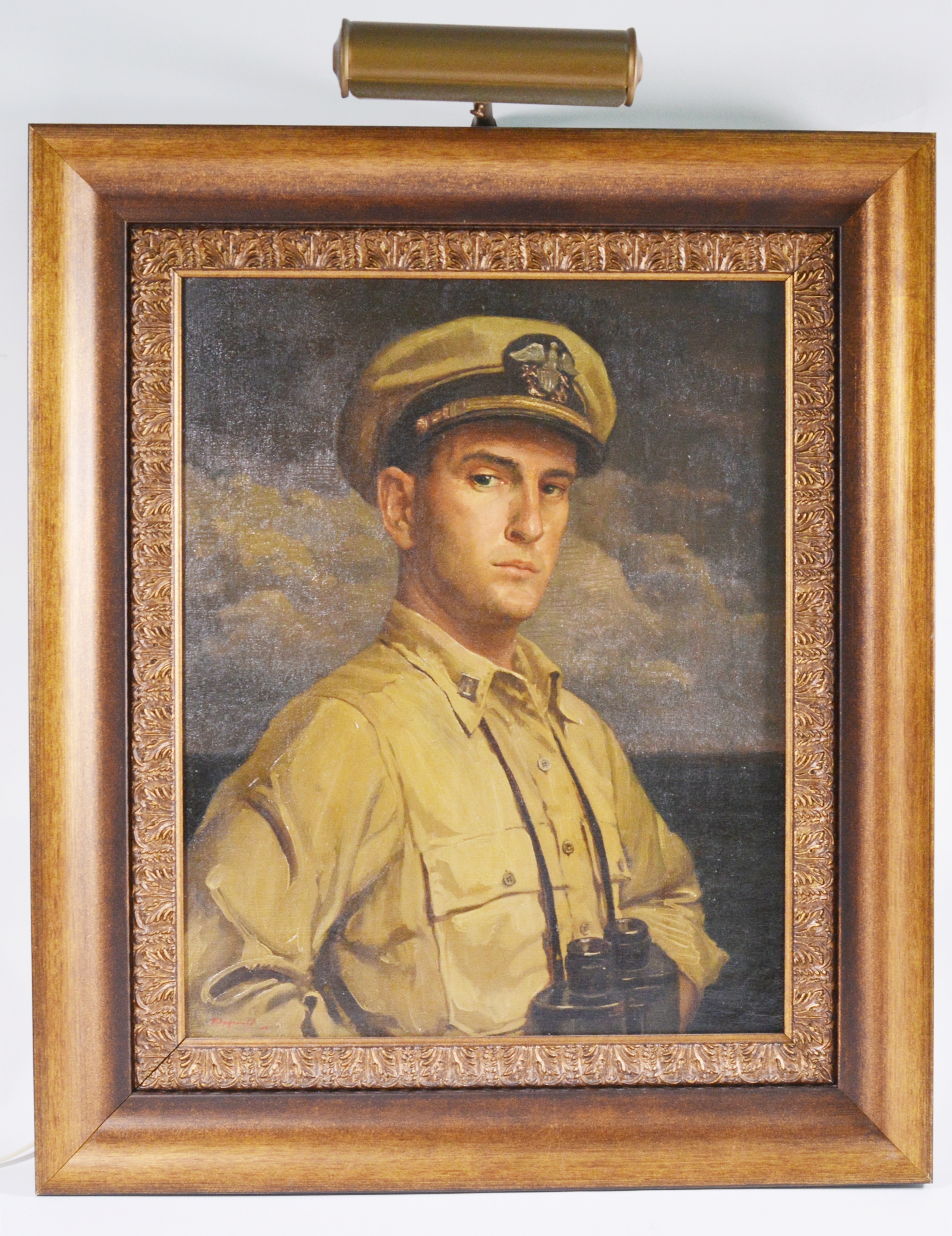 Edmond J. Fitzgerald Oil Painting Self Portrait as a Naval Officer