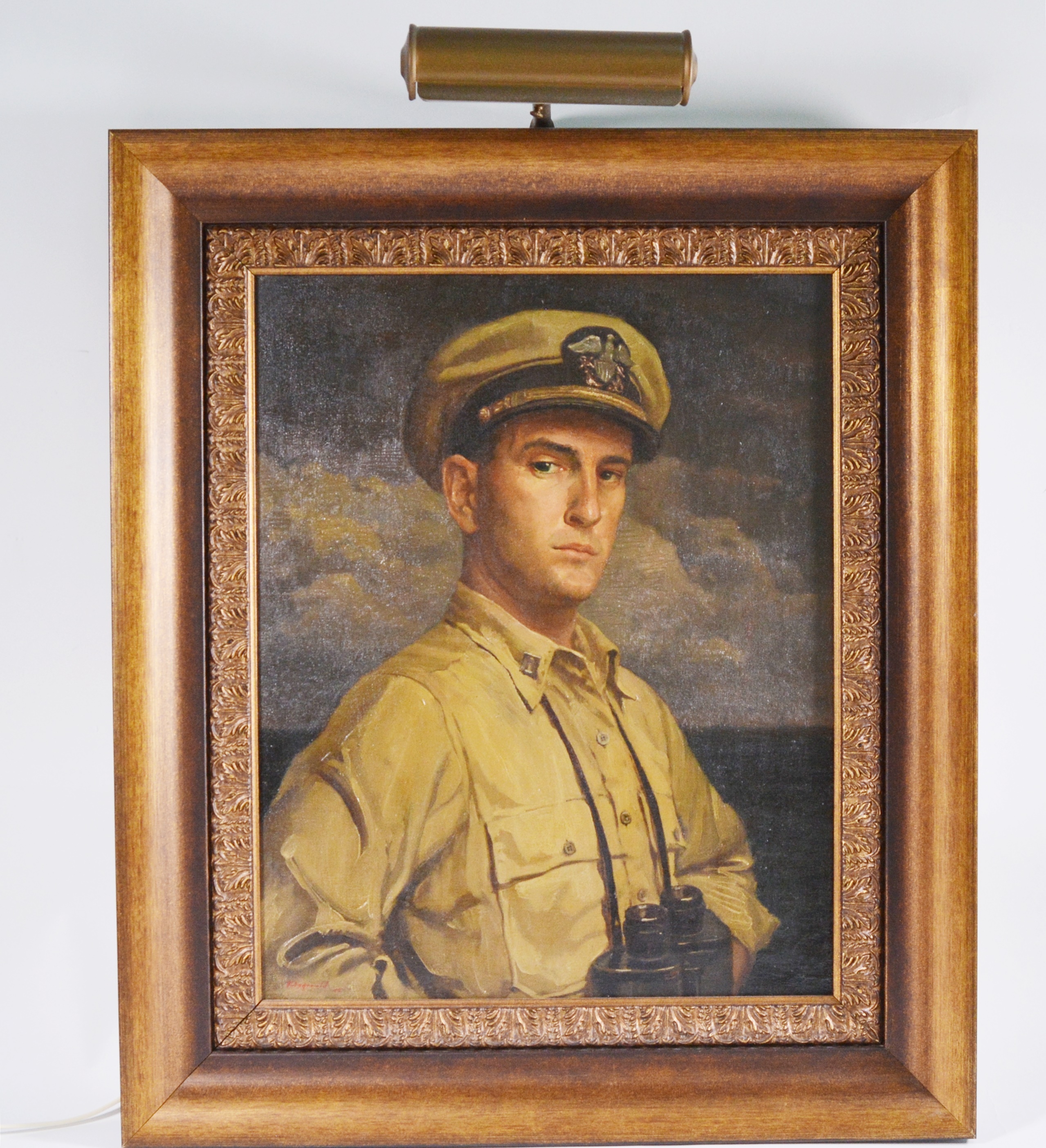 Edmond J. Fitzgerald Oil Painting Self Portrait as a Naval Officer