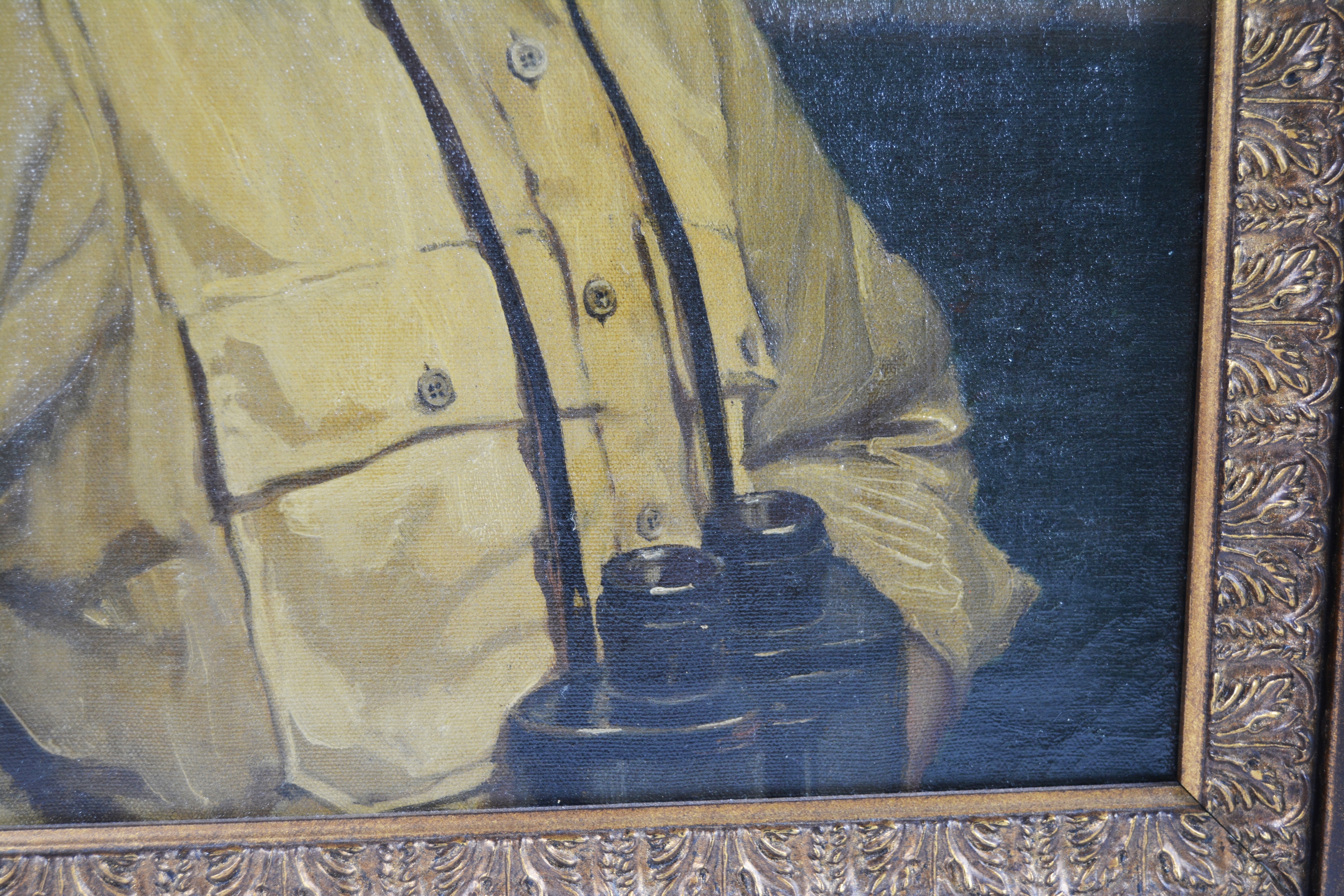 Edmond J. Fitzgerald Oil Painting Self Portrait as a Naval Officer