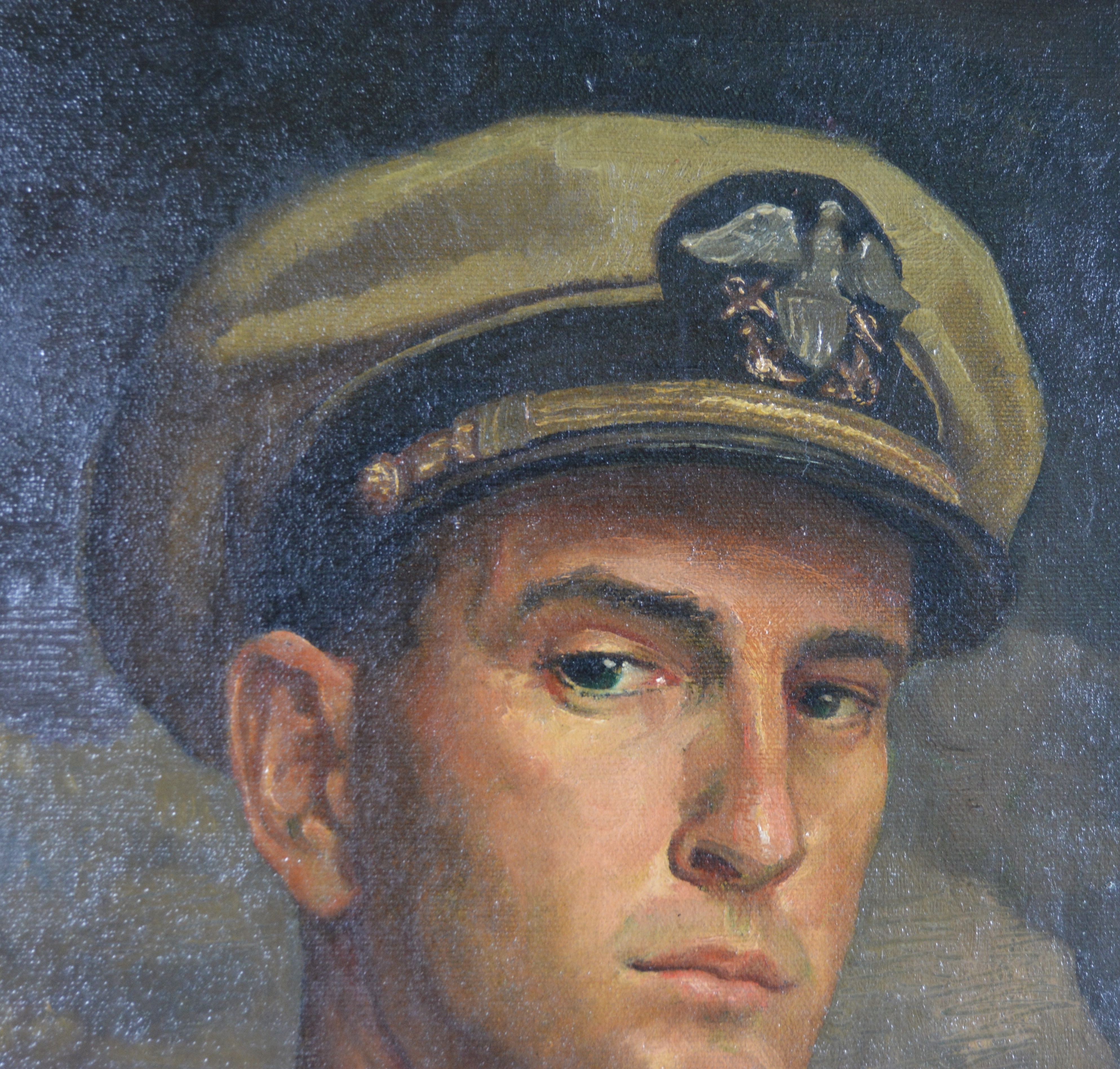 Edmond J. Fitzgerald Oil Painting Self Portrait as a Naval Officer
