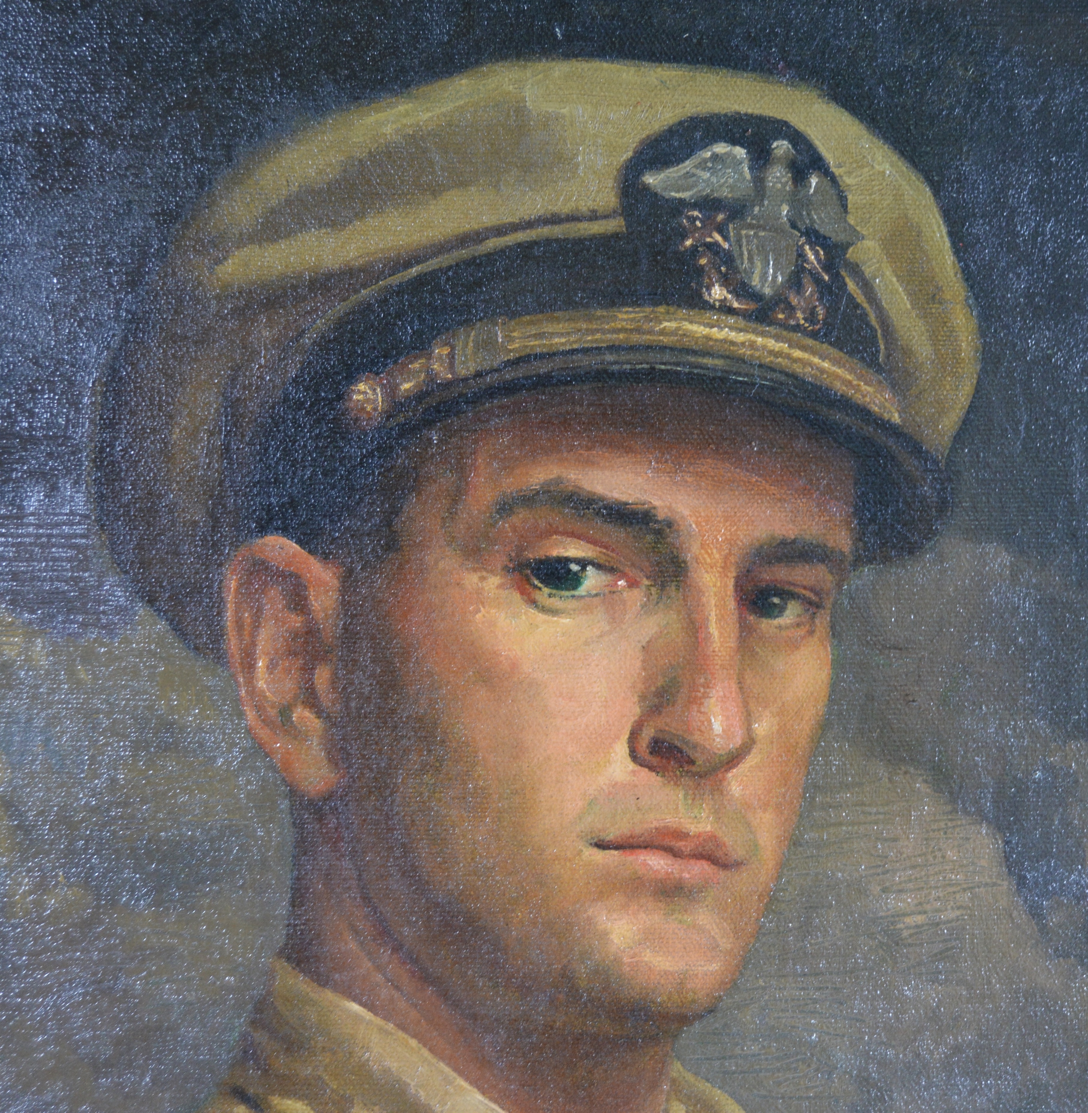 Edmond J. Fitzgerald Oil Painting Self Portrait as a Naval Officer