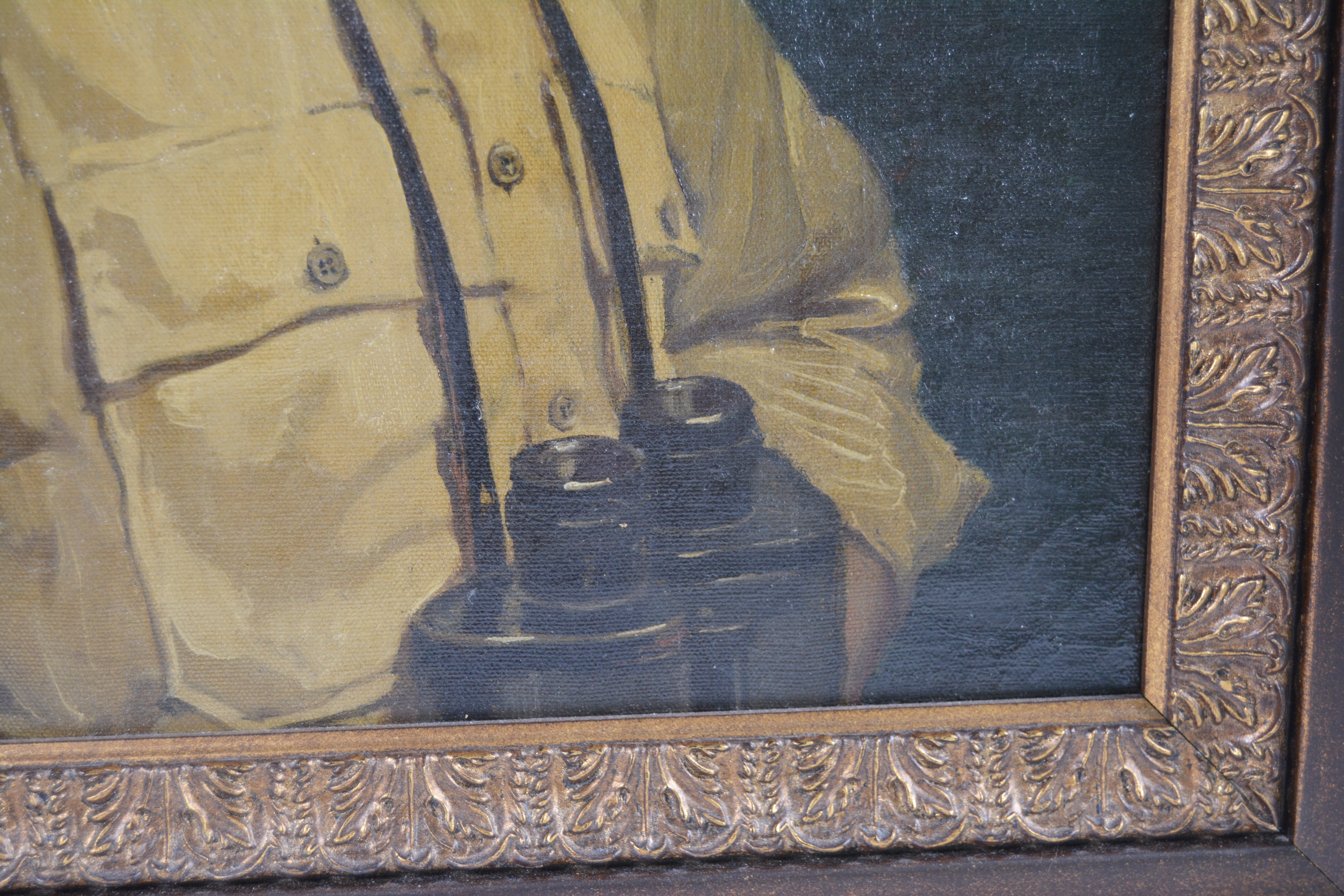 Edmond J. Fitzgerald Oil Painting Self Portrait as a Naval Officer