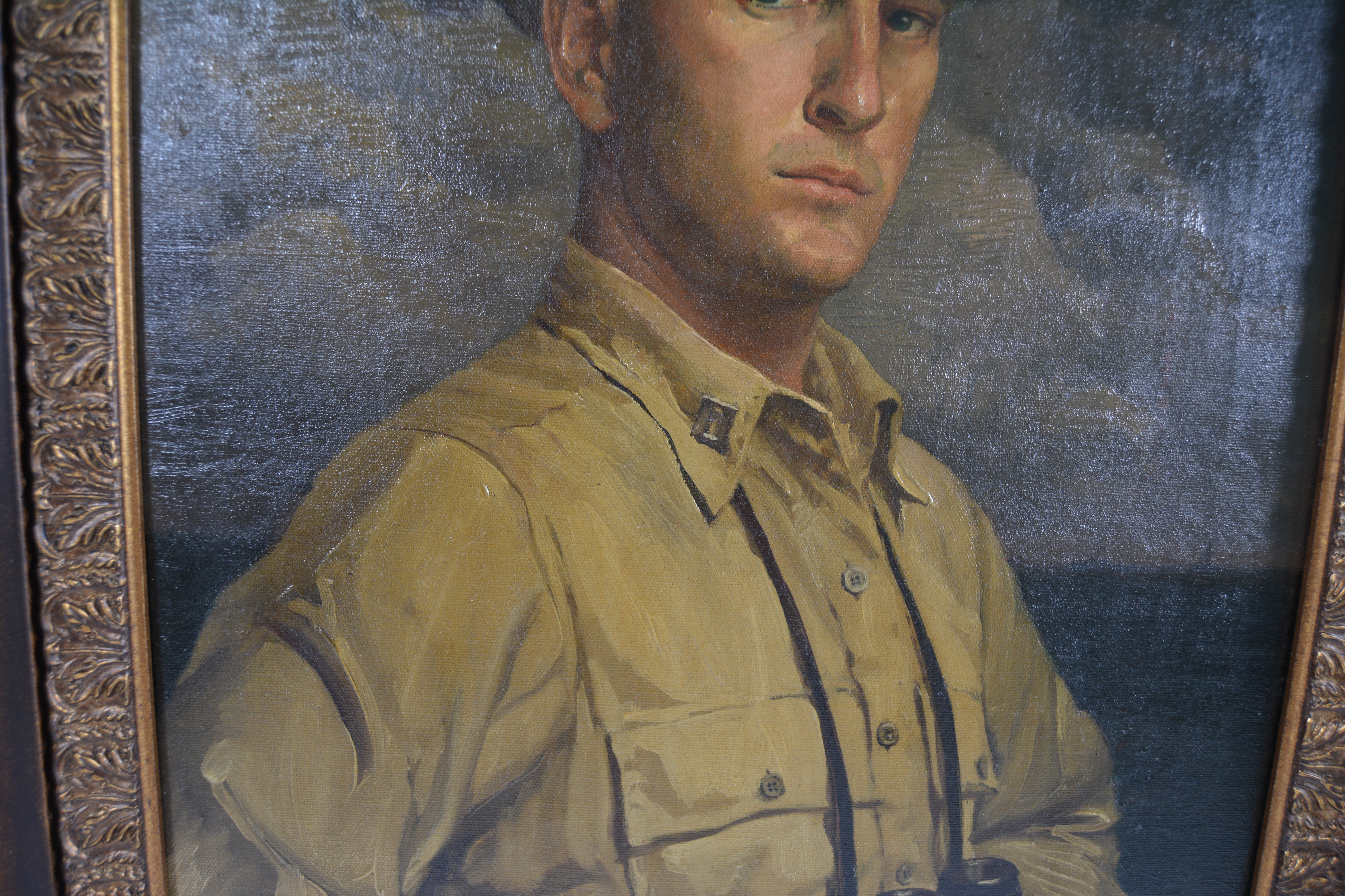 Edmond J. Fitzgerald Oil Painting Self Portrait as a Naval Officer