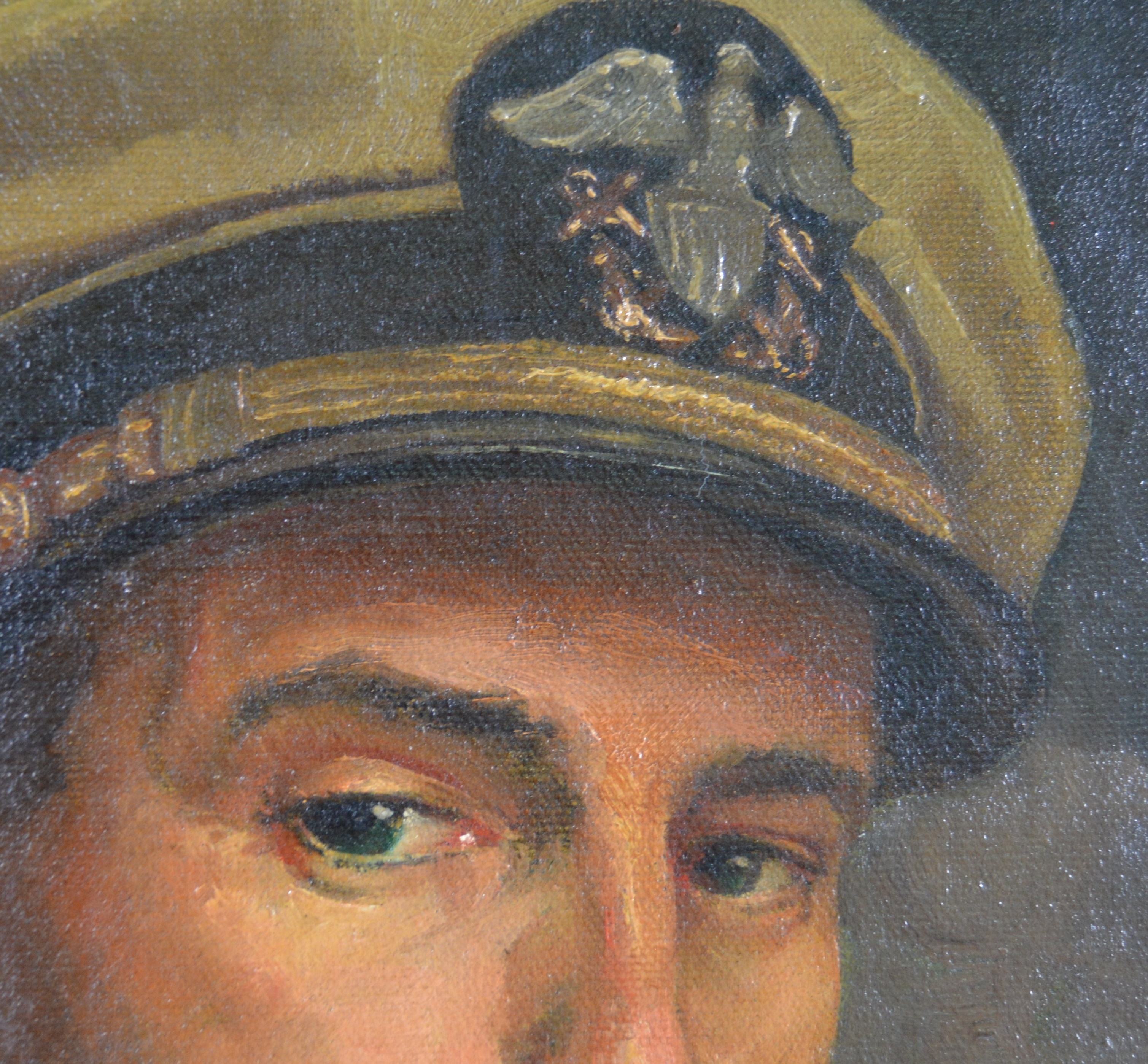 Edmond J. Fitzgerald Oil Painting Self Portrait as a Naval Officer