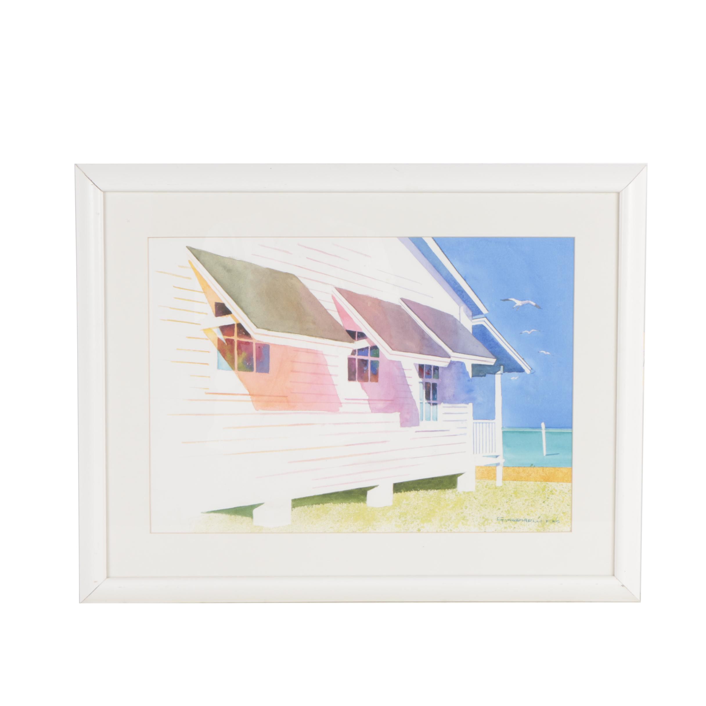 Charles Passarelli Watercolor Painting