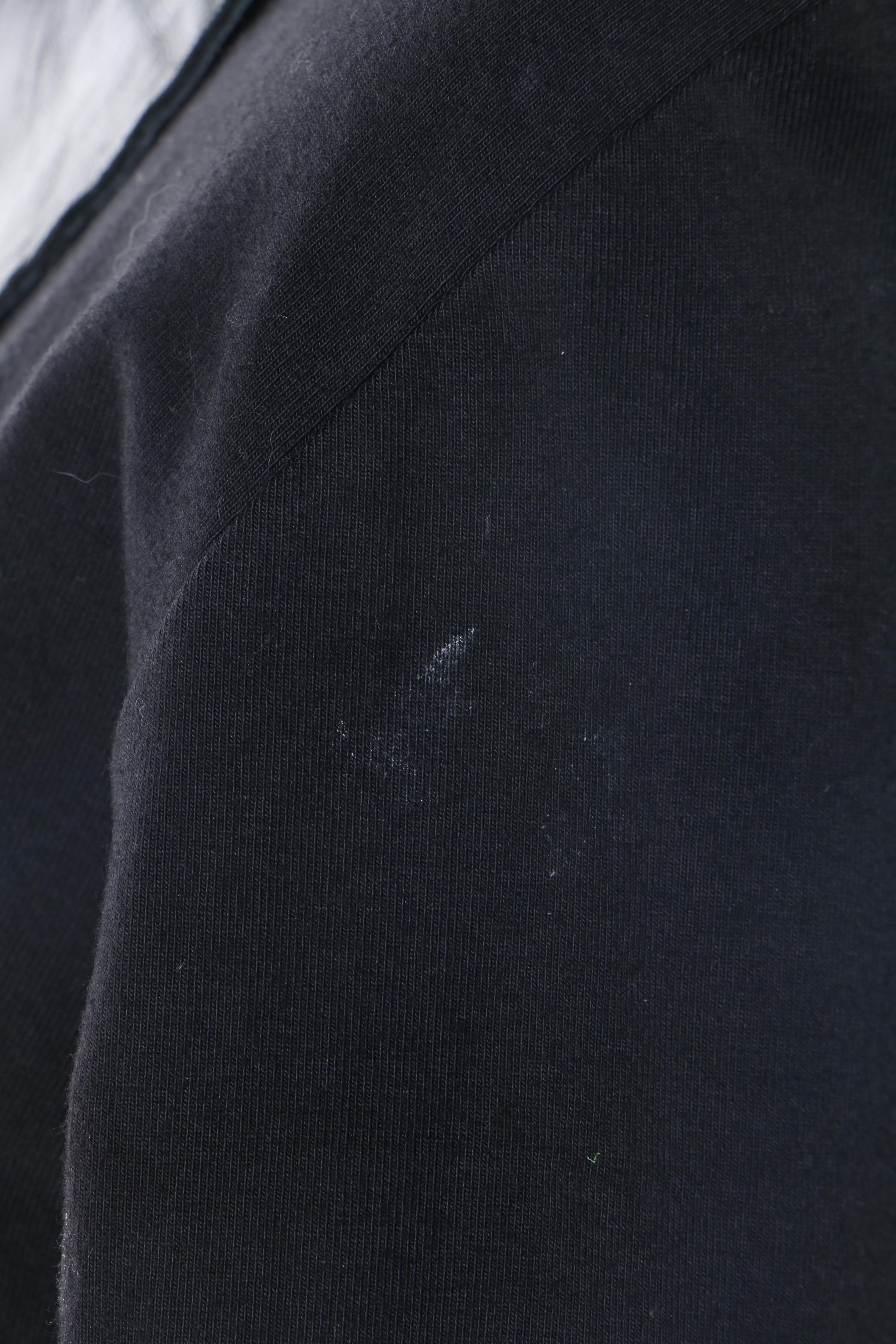 Women's Vintage Ivan Grundahl Black Knit and Leather Skirt Suit