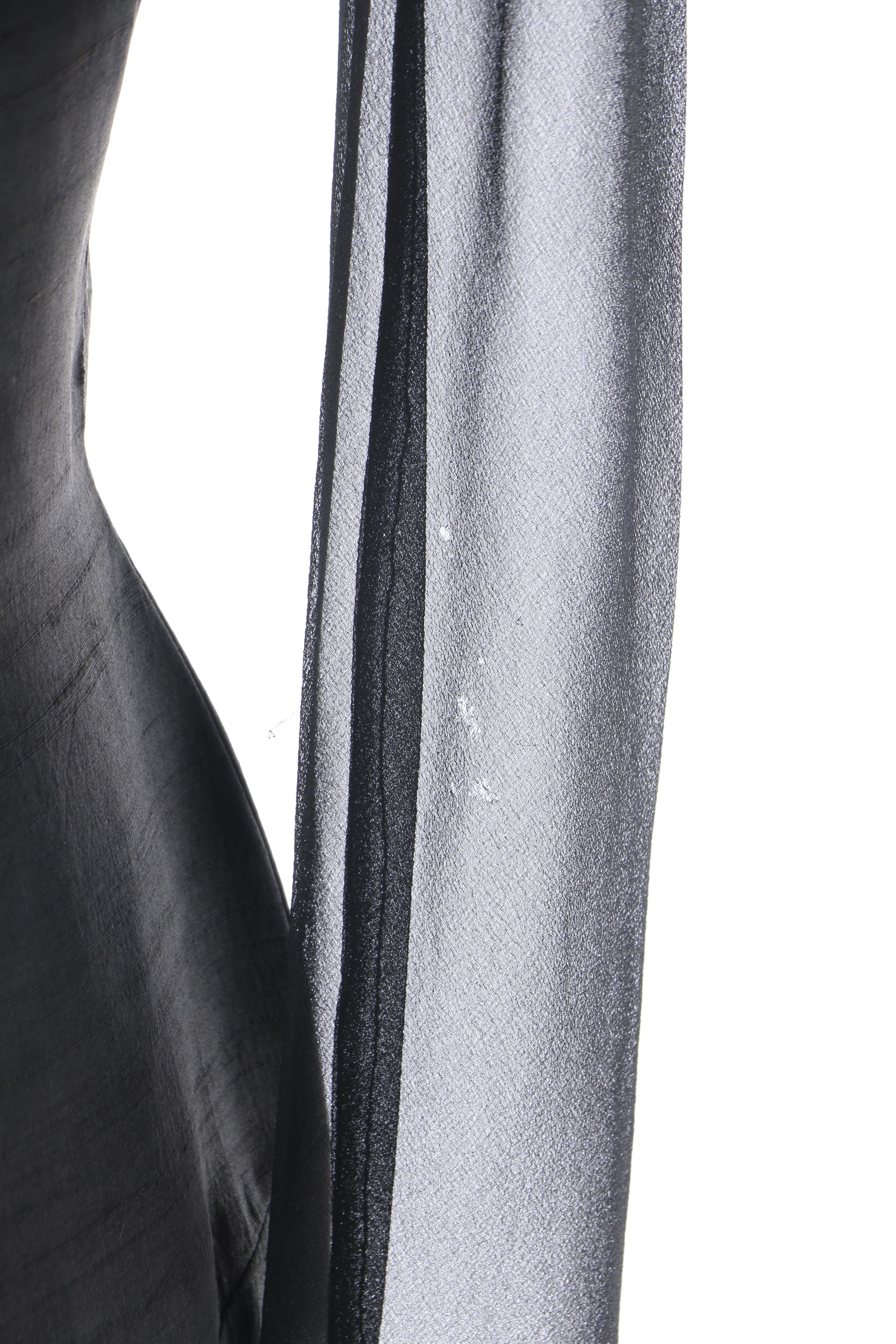 Women's 1950s Vintage A Highlight Fashion Black Dupioni Silk Cocktail Dress