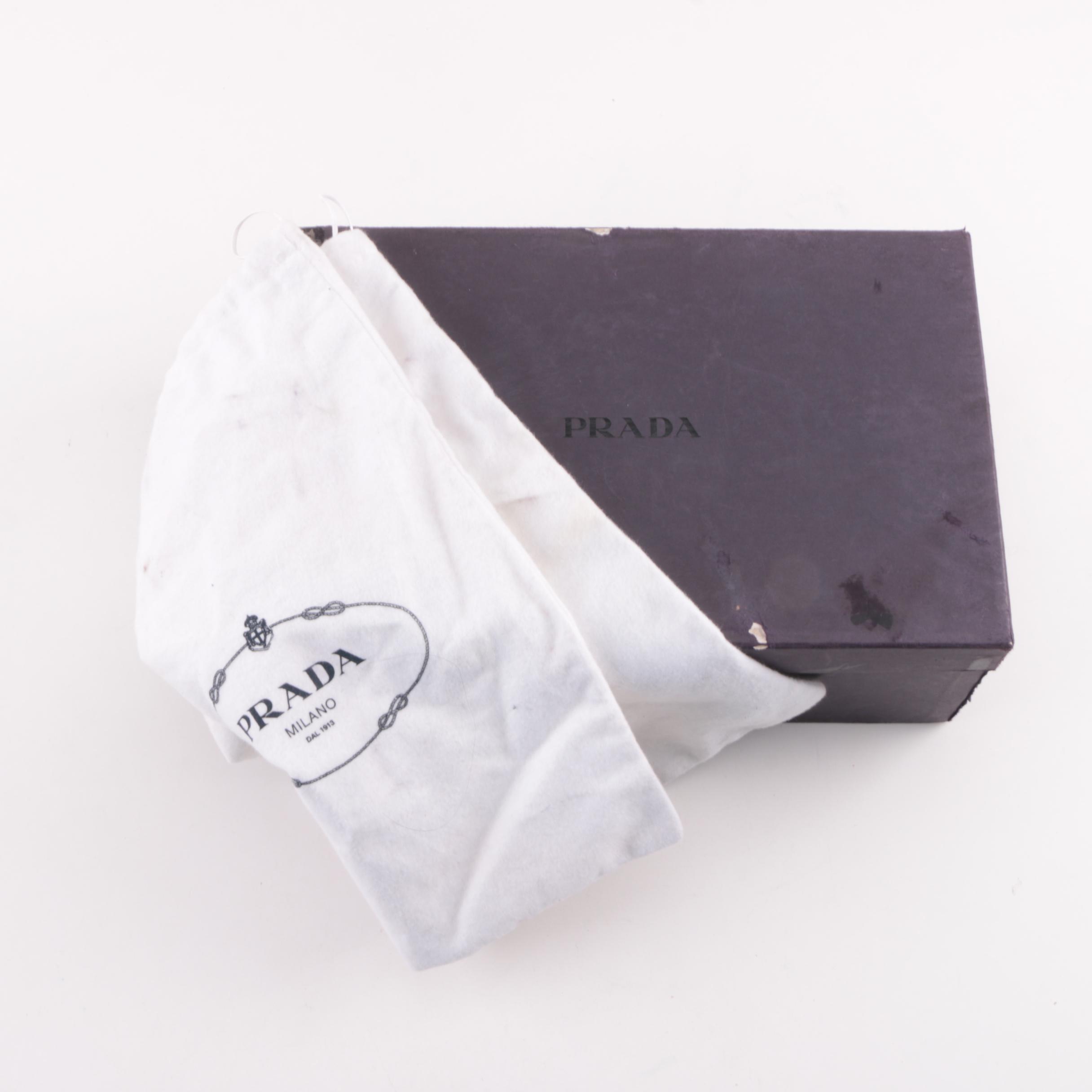 Prada Black Satin Pumps