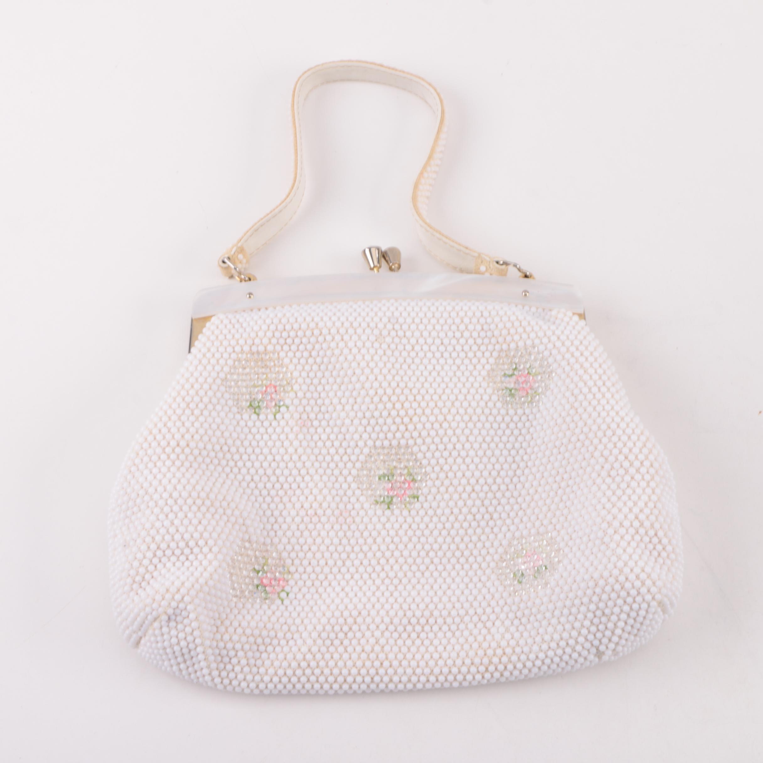 Collection of 1960s Cordé Beaded Lumured and Other Handbags Including Floral