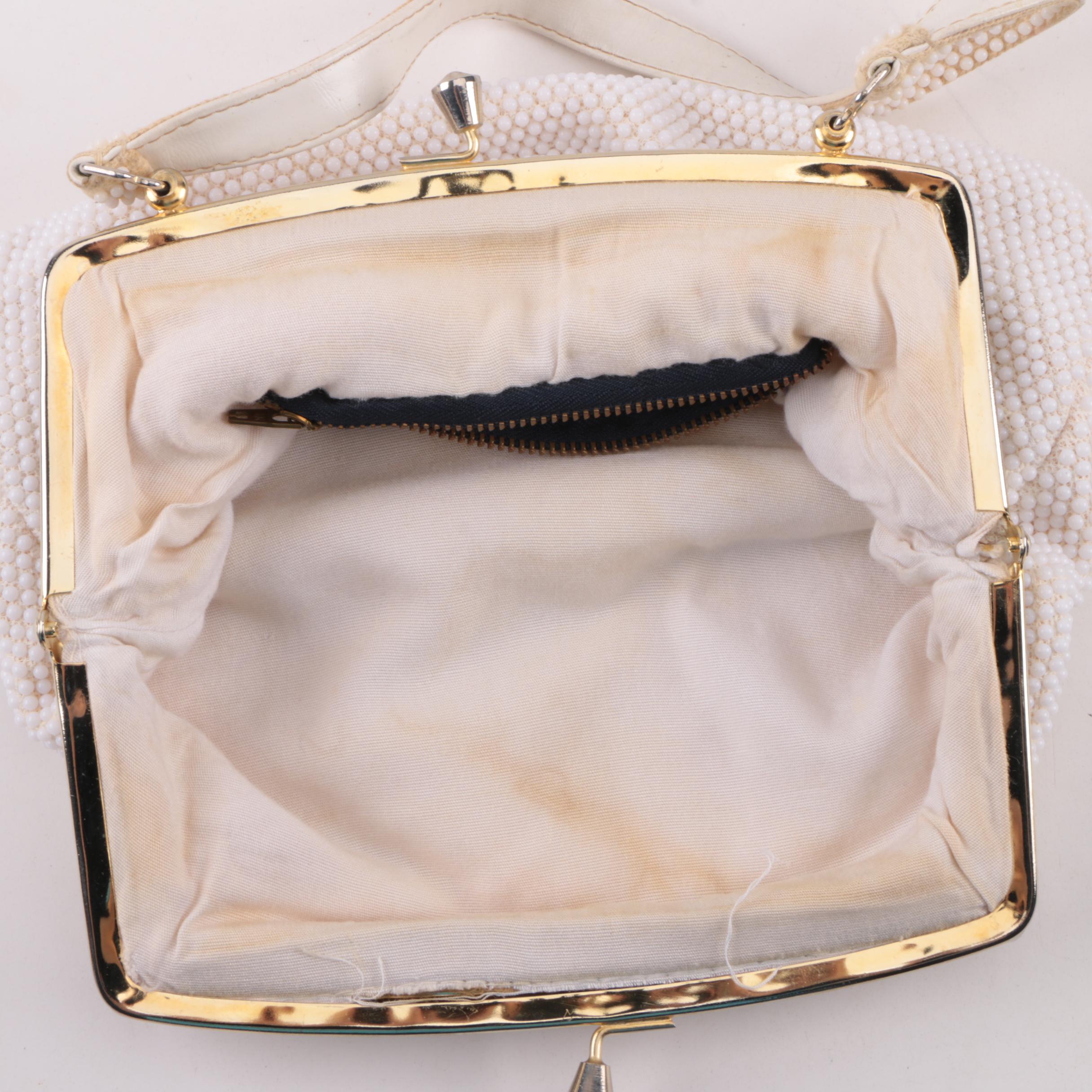 Collection of 1960s Cordé Beaded Lumured and Other Handbags Including Floral