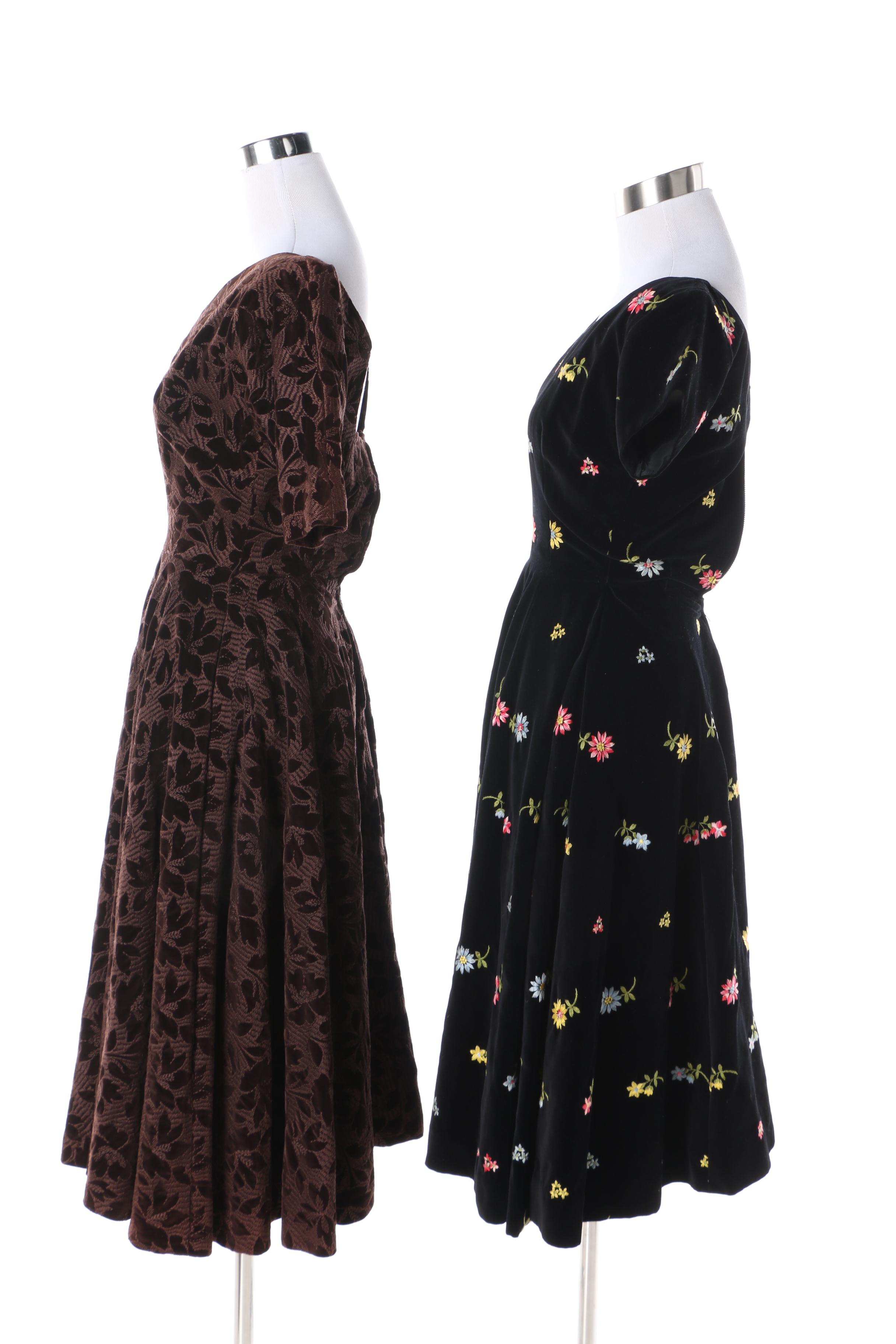 Women's Vintage Occasion Dresses including 1950s Ann Fogarty Dress