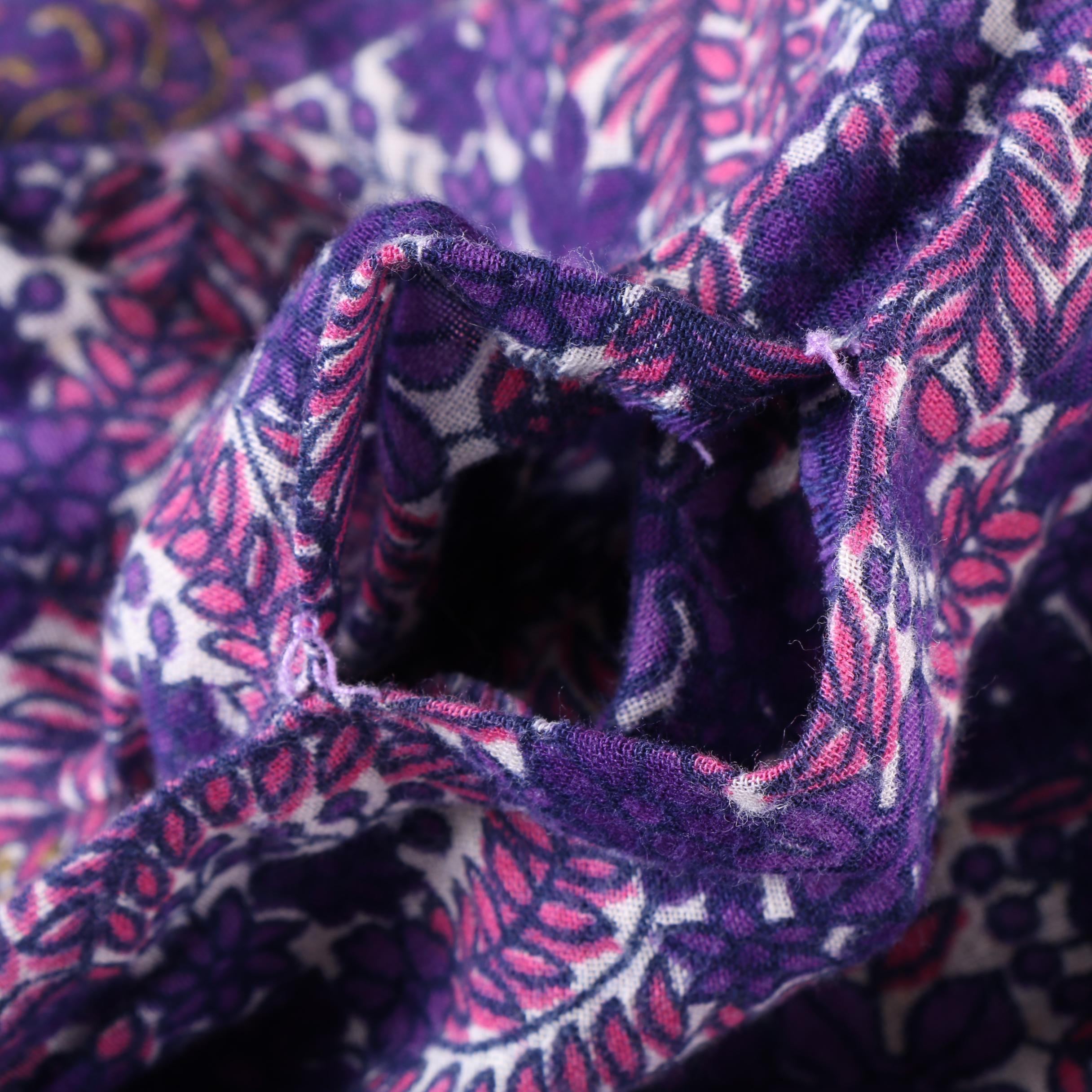 1970s Diane von Furstenberg Silk Dress with Purple India Inspired Dress