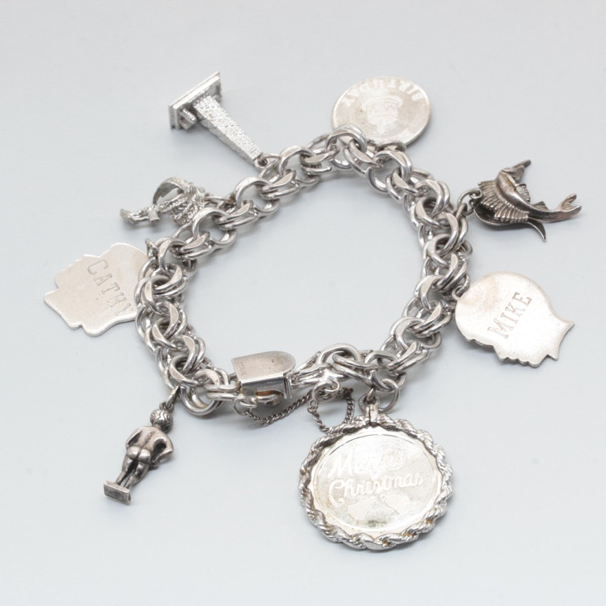 Sterling Silver Charm Bracelet