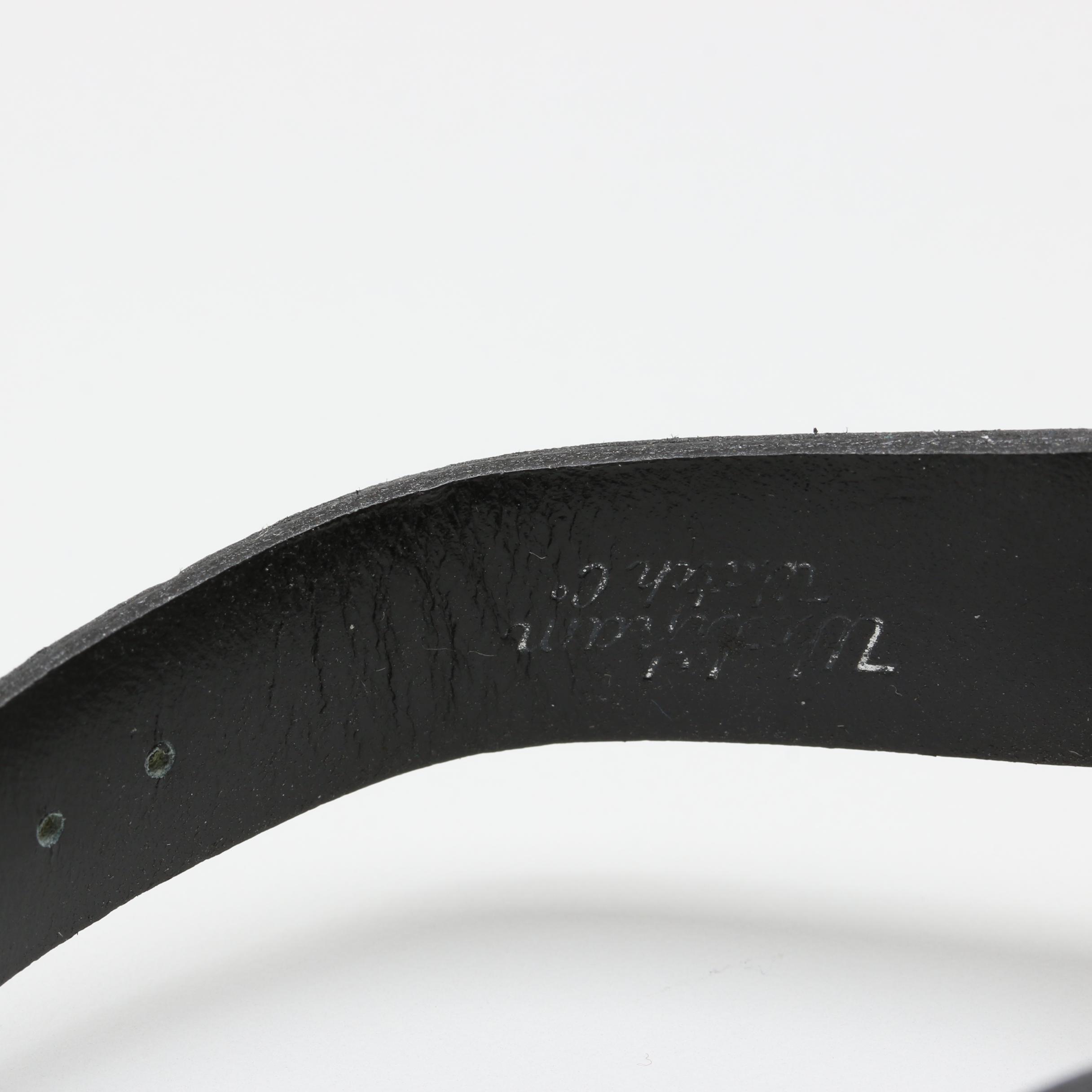 Elgin Silver Tone and Leather Stem Wind Watch