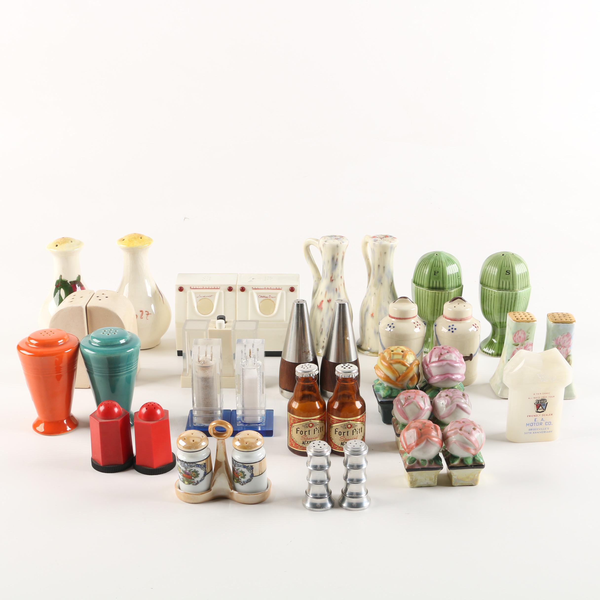 Mid Century Salt & Pepper Shakers including Danish Modern and Figurative