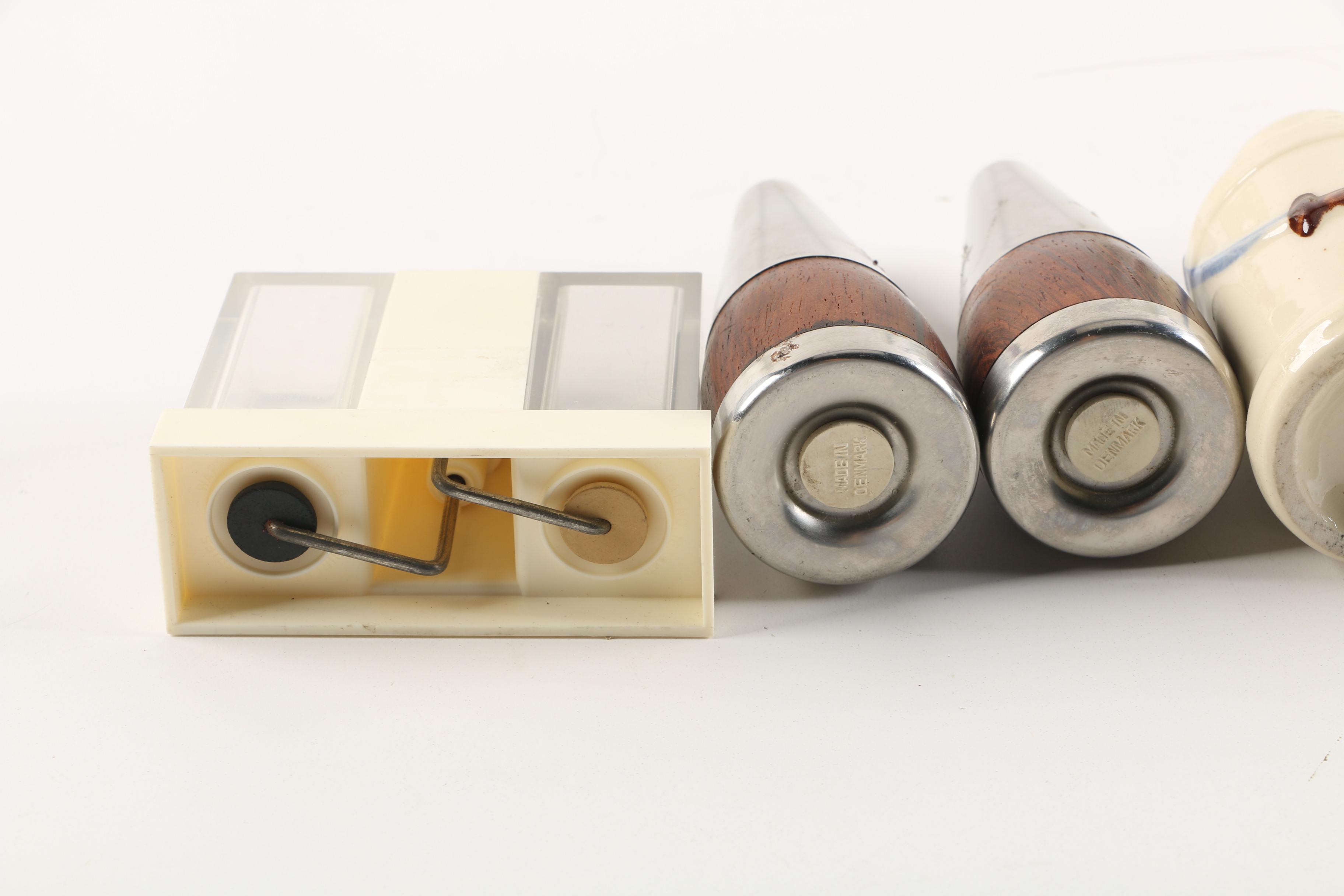 Mid Century Salt & Pepper Shakers including Danish Modern and Figurative