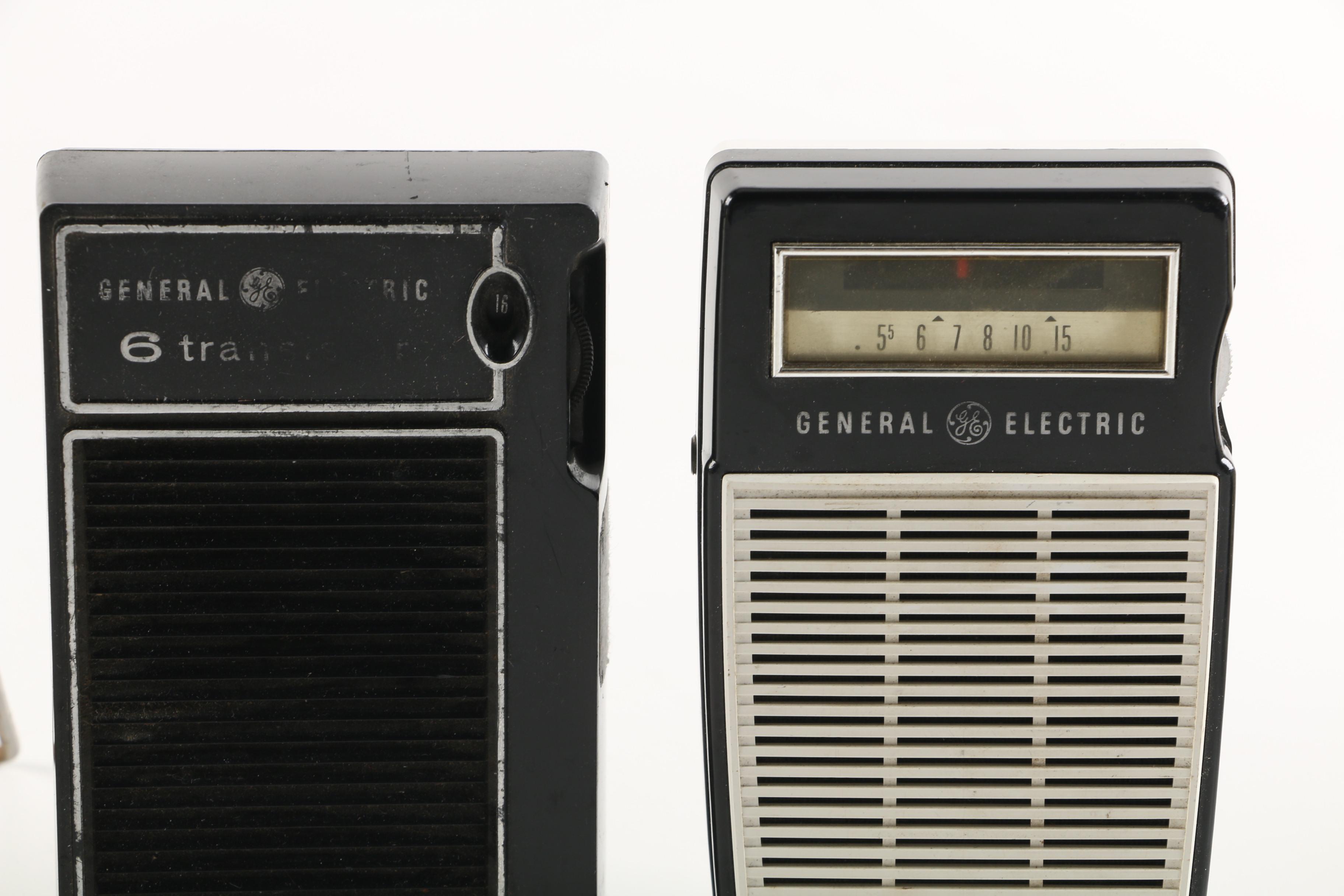 1970s Panasonic "The Spencer" Clock Radio and Other Transistor Radios