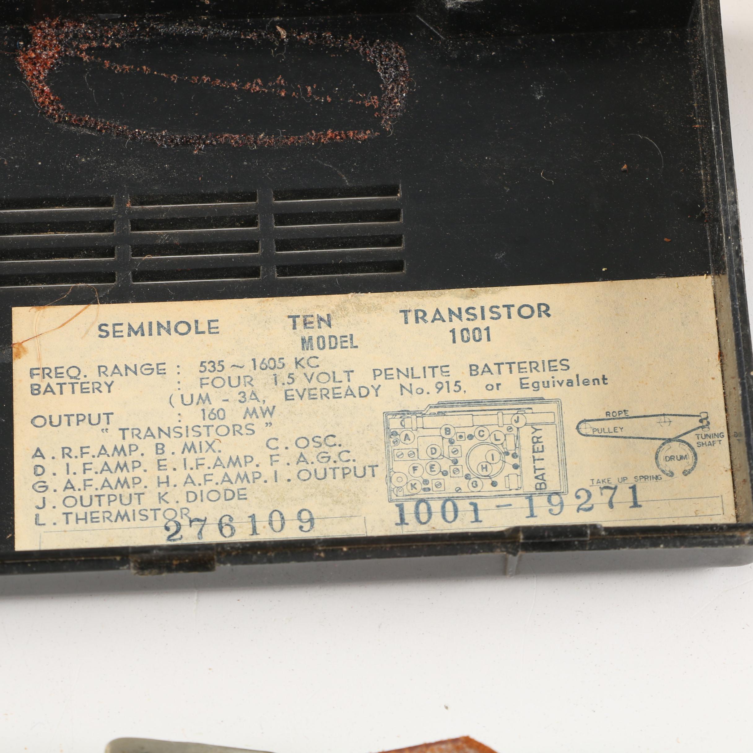 1970s Panasonic "The Spencer" Clock Radio and Other Transistor Radios