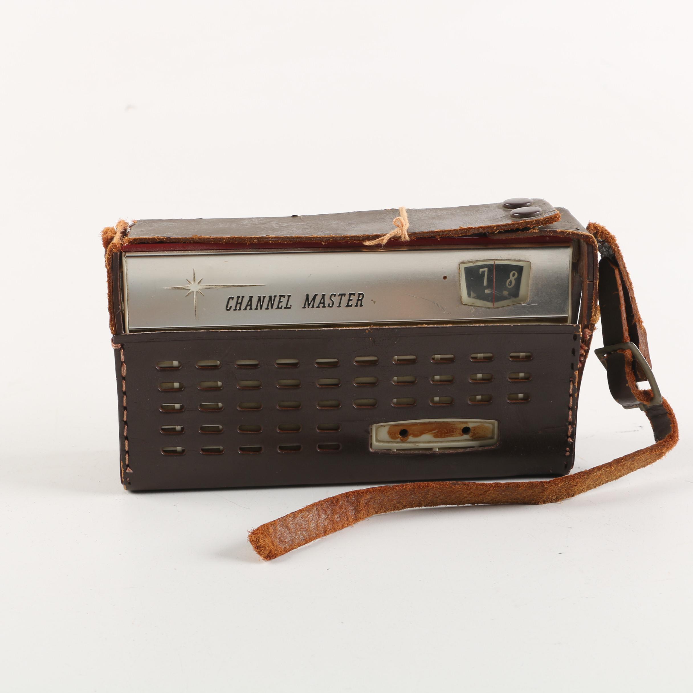 1970s Panasonic "The Spencer" Clock Radio and Other Transistor Radios