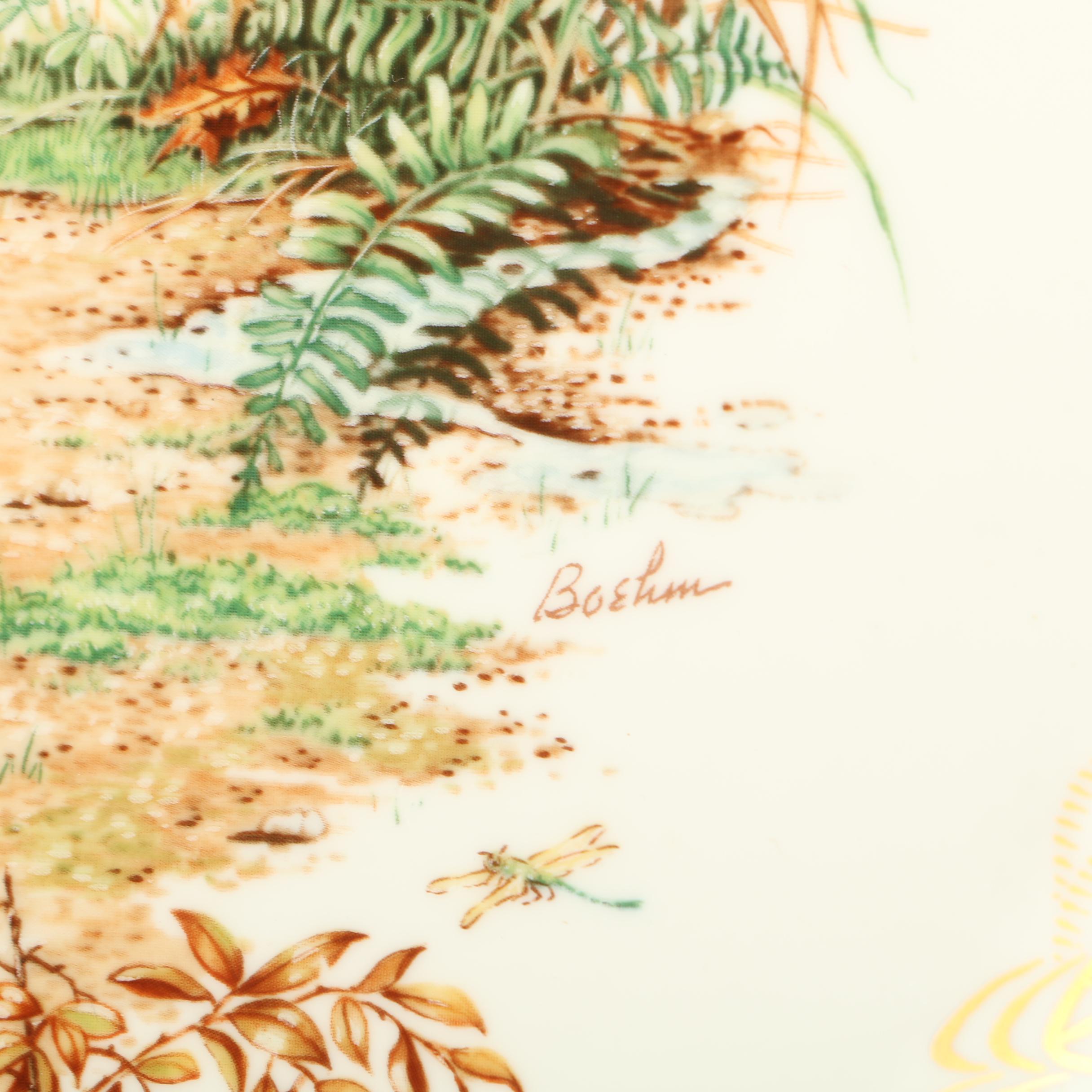 Boehm Studios "Game Birds of North America" Limited Collectible Plates c. 1984