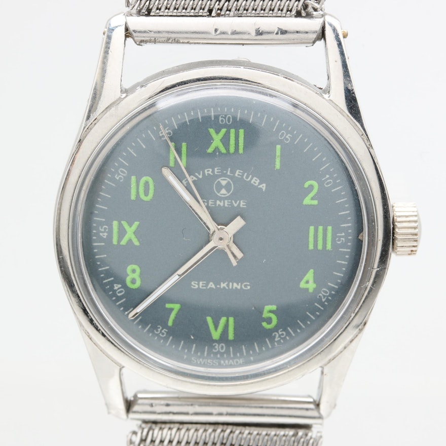 Favre-Leuba Stainless Steel Wristwatch