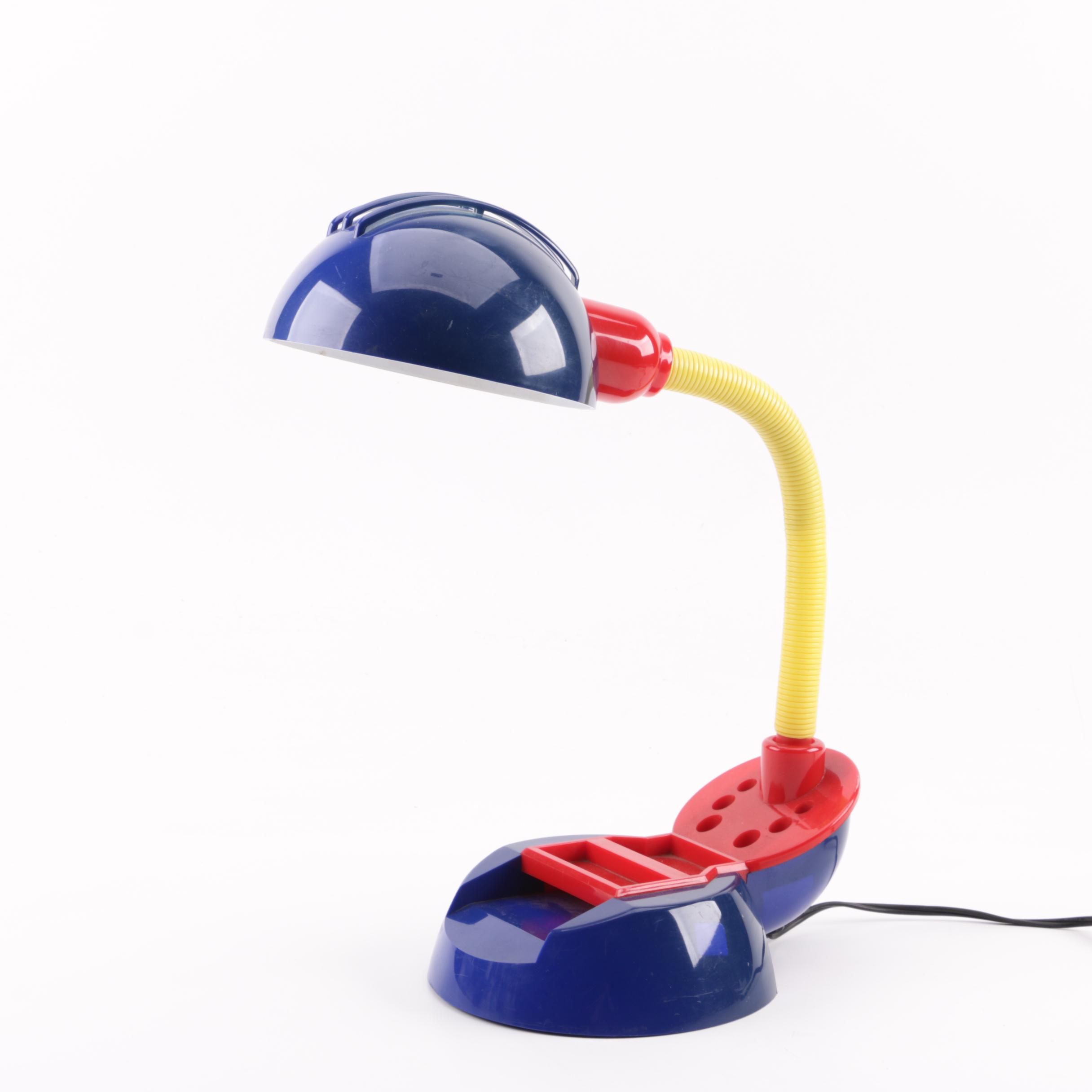 Primary Colors Gooseneck Organizer Desk Lamp