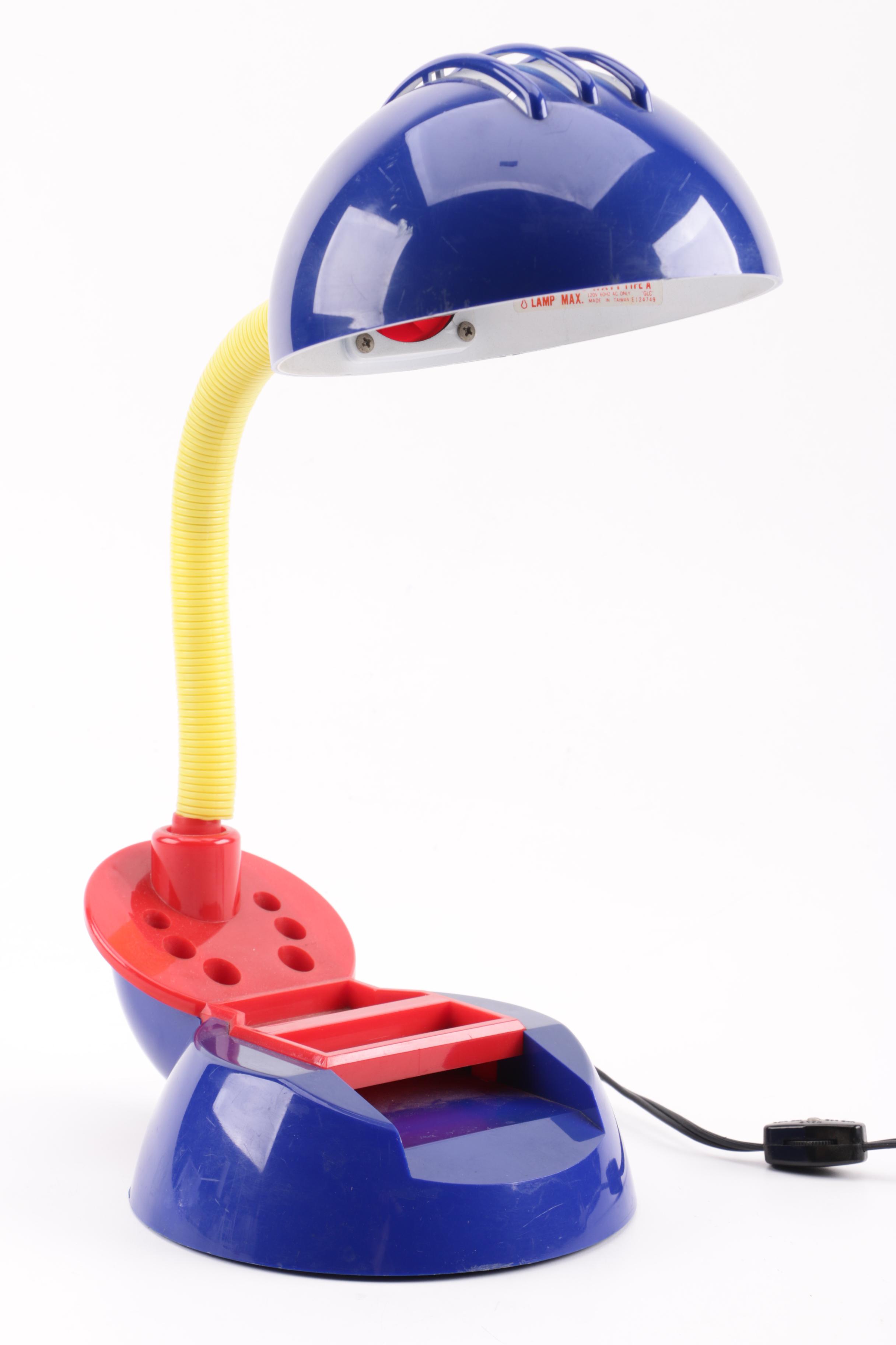 Primary Colors Gooseneck Organizer Desk Lamp