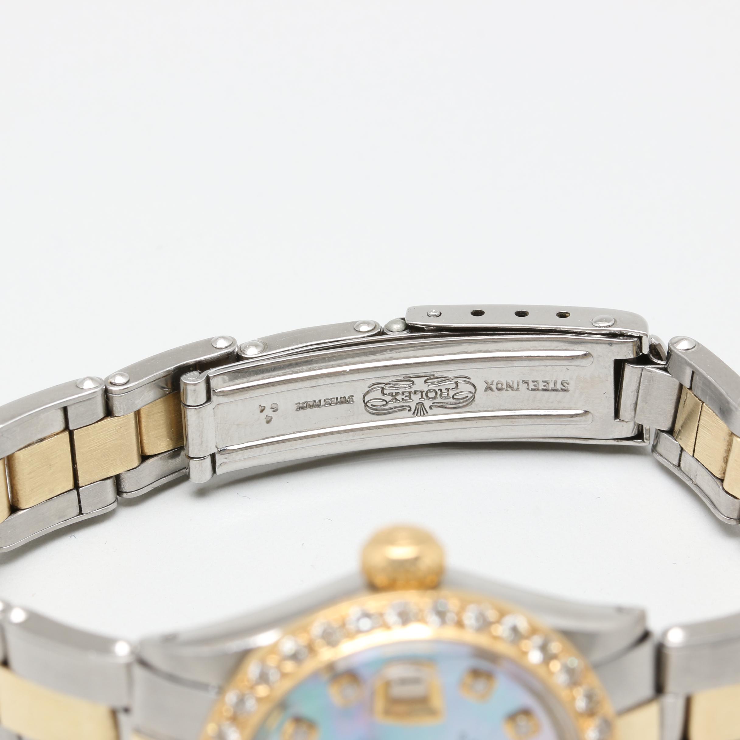 1966 Rolex Oyster Datejust Stainless, 14K and 18K Gold Diamond Watch