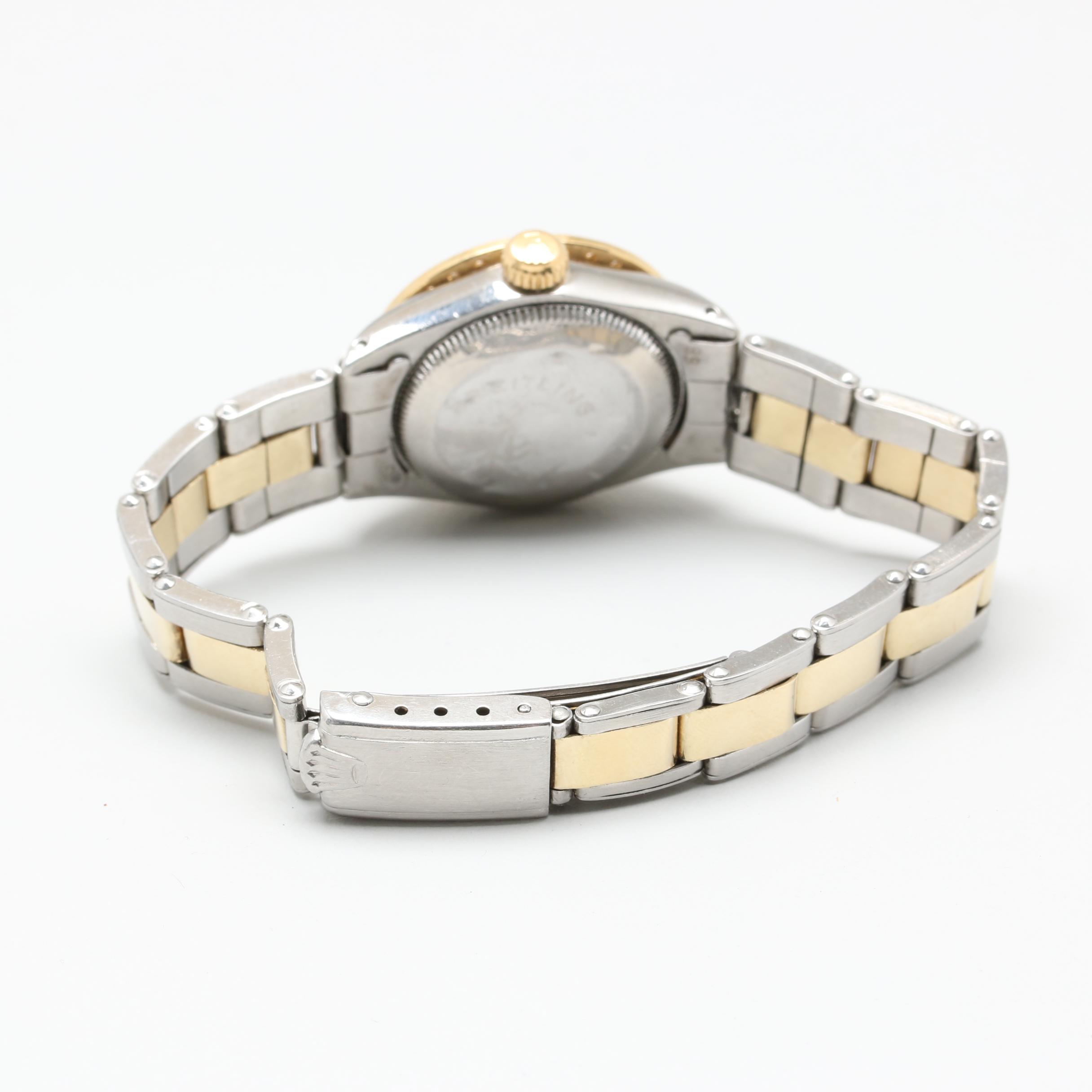 1966 Rolex Oyster Datejust Stainless, 14K and 18K Gold Diamond Watch