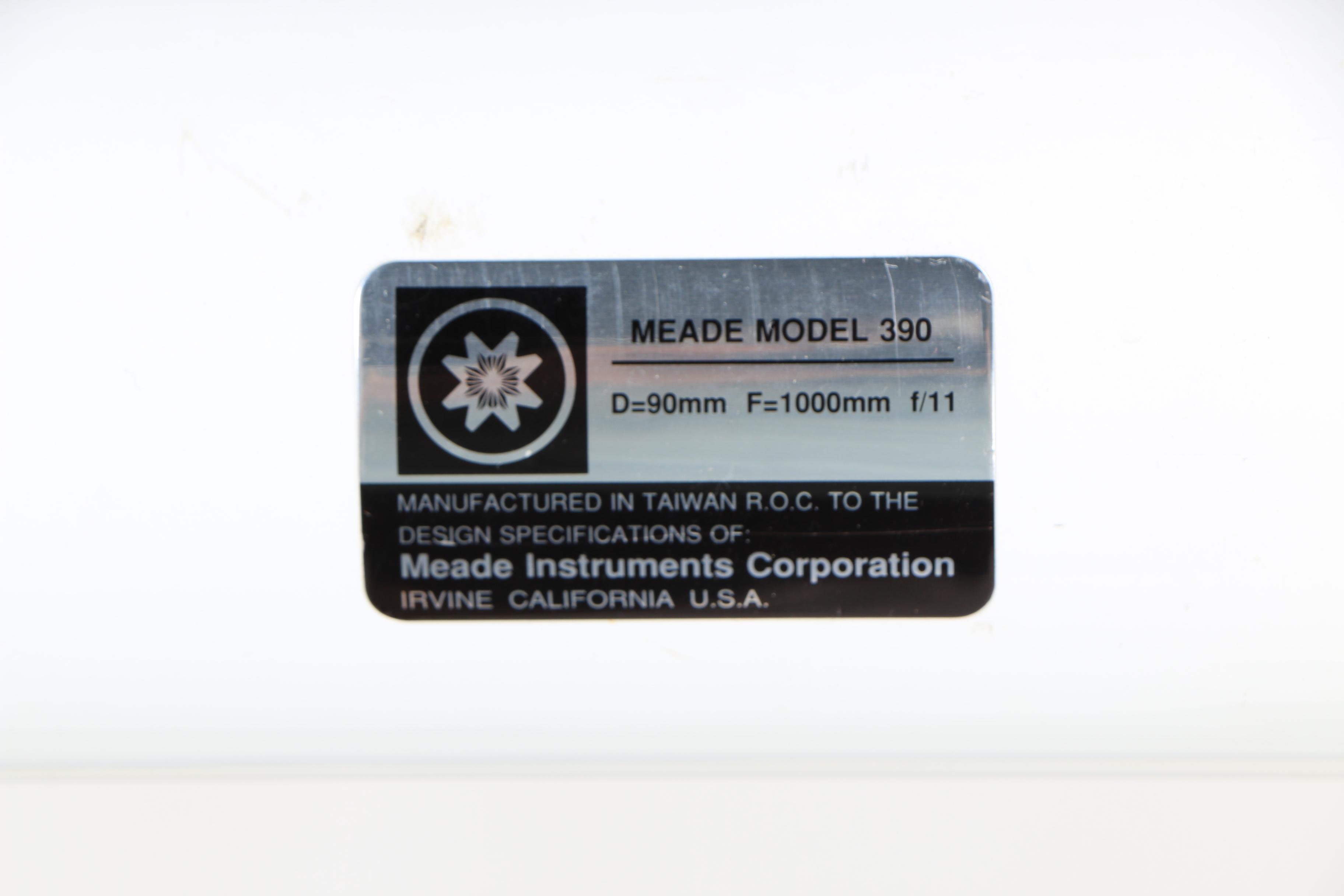 Meade Model 390 Astronomical Refractor Telescope