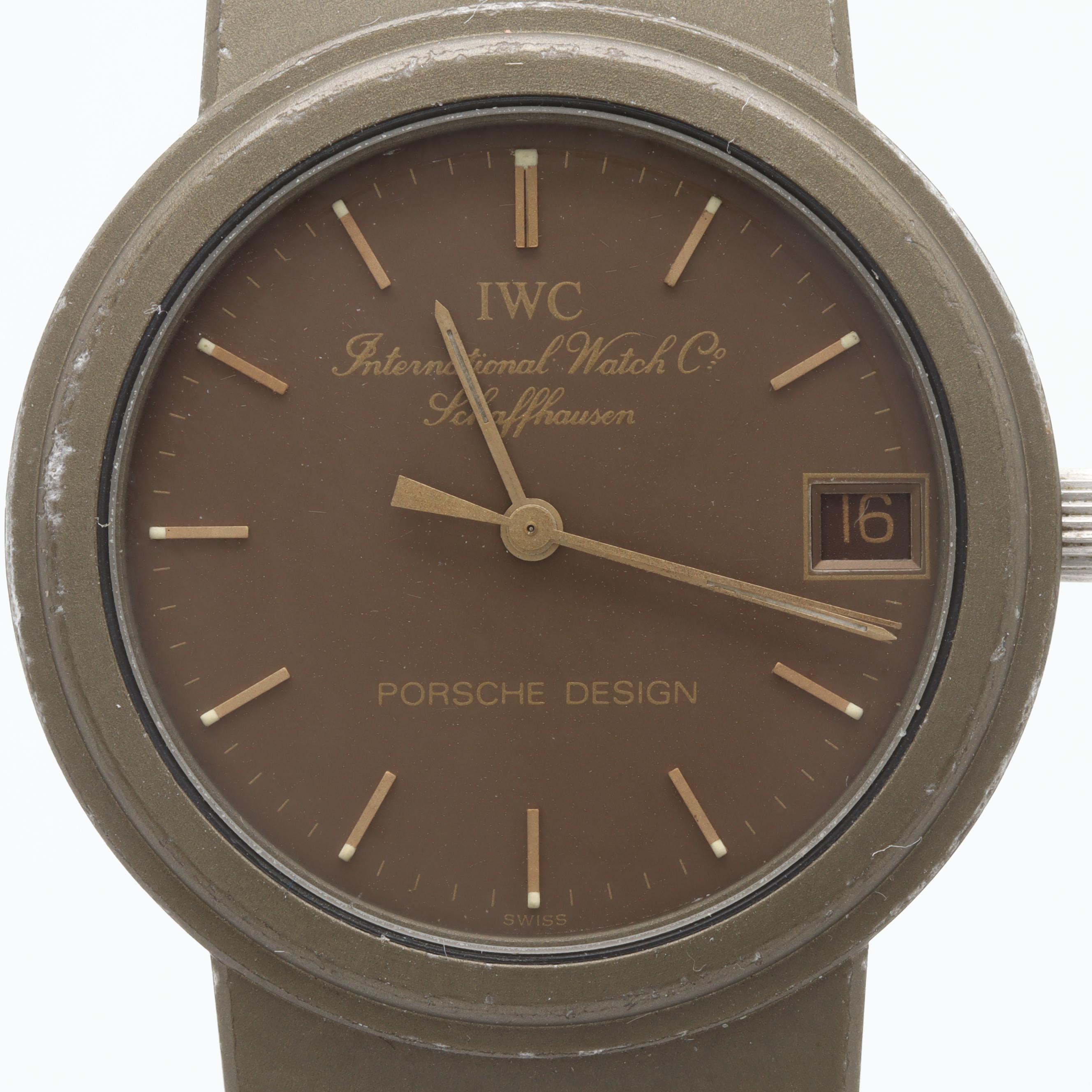 International Watch Co. Schaffhausen Porshe Design Titanium and Steel Watch