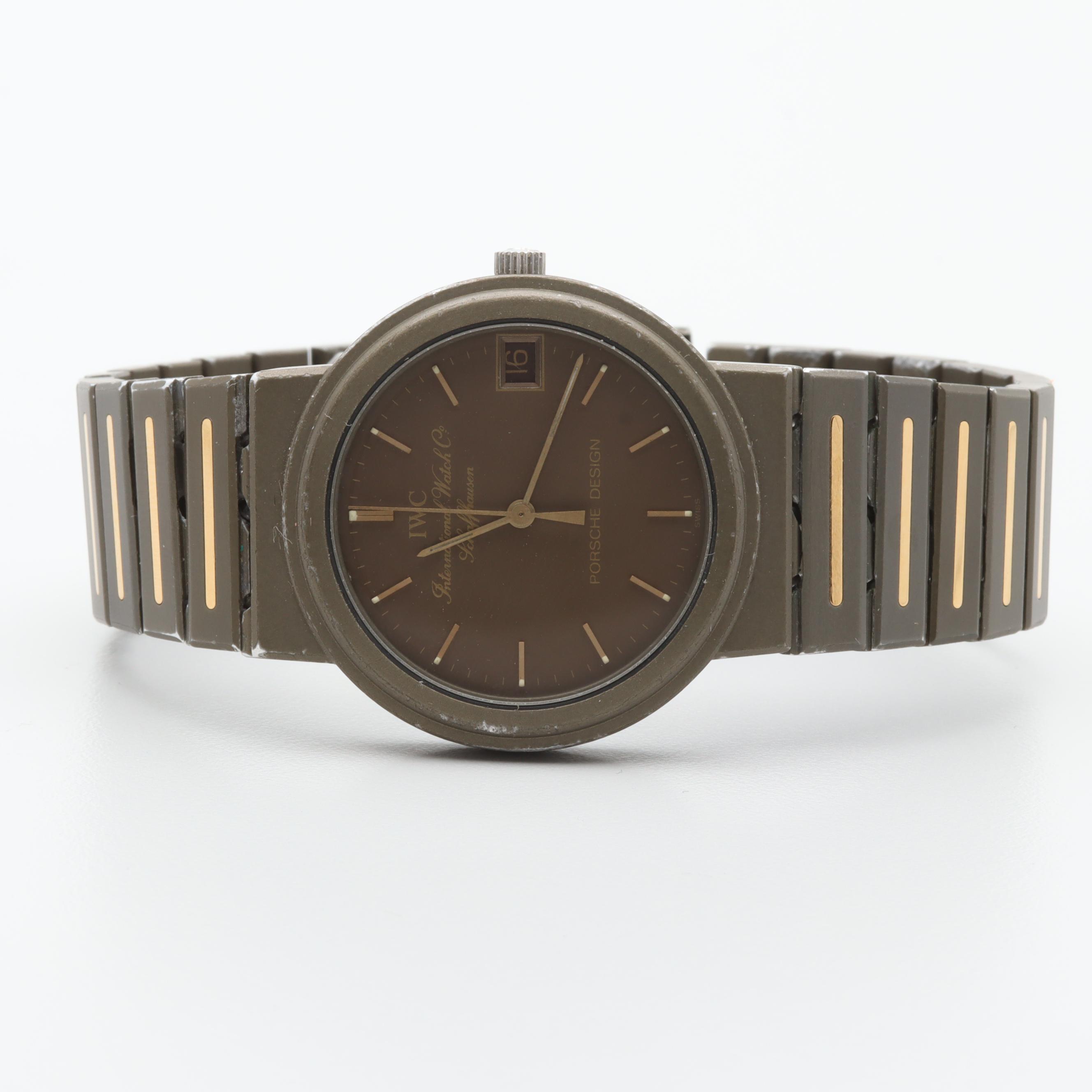 International Watch Co. Schaffhausen Porshe Design Titanium and Steel Watch
