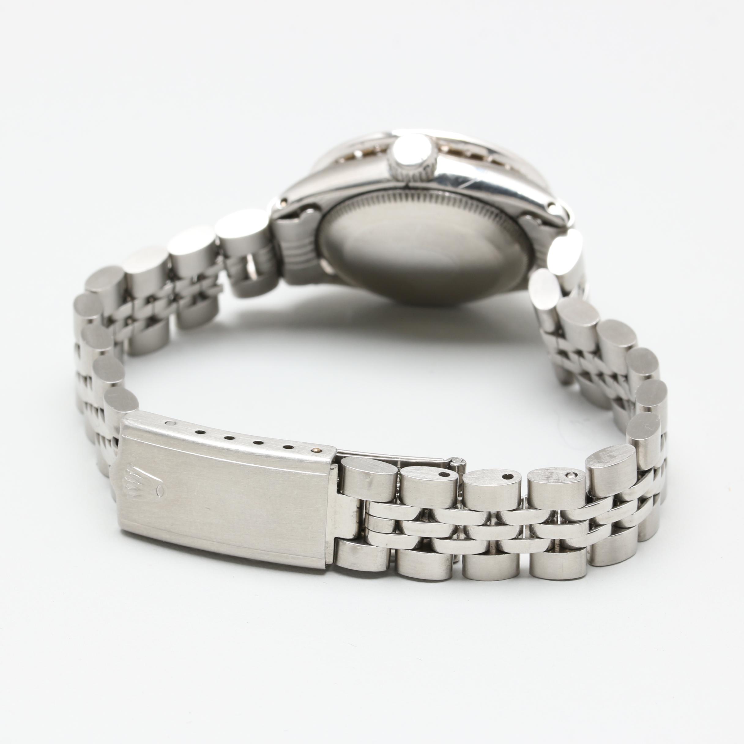 1962 Rolex Oyster Perpetual Datejust Stainless Steel 0.90 CTW Diamond Watch