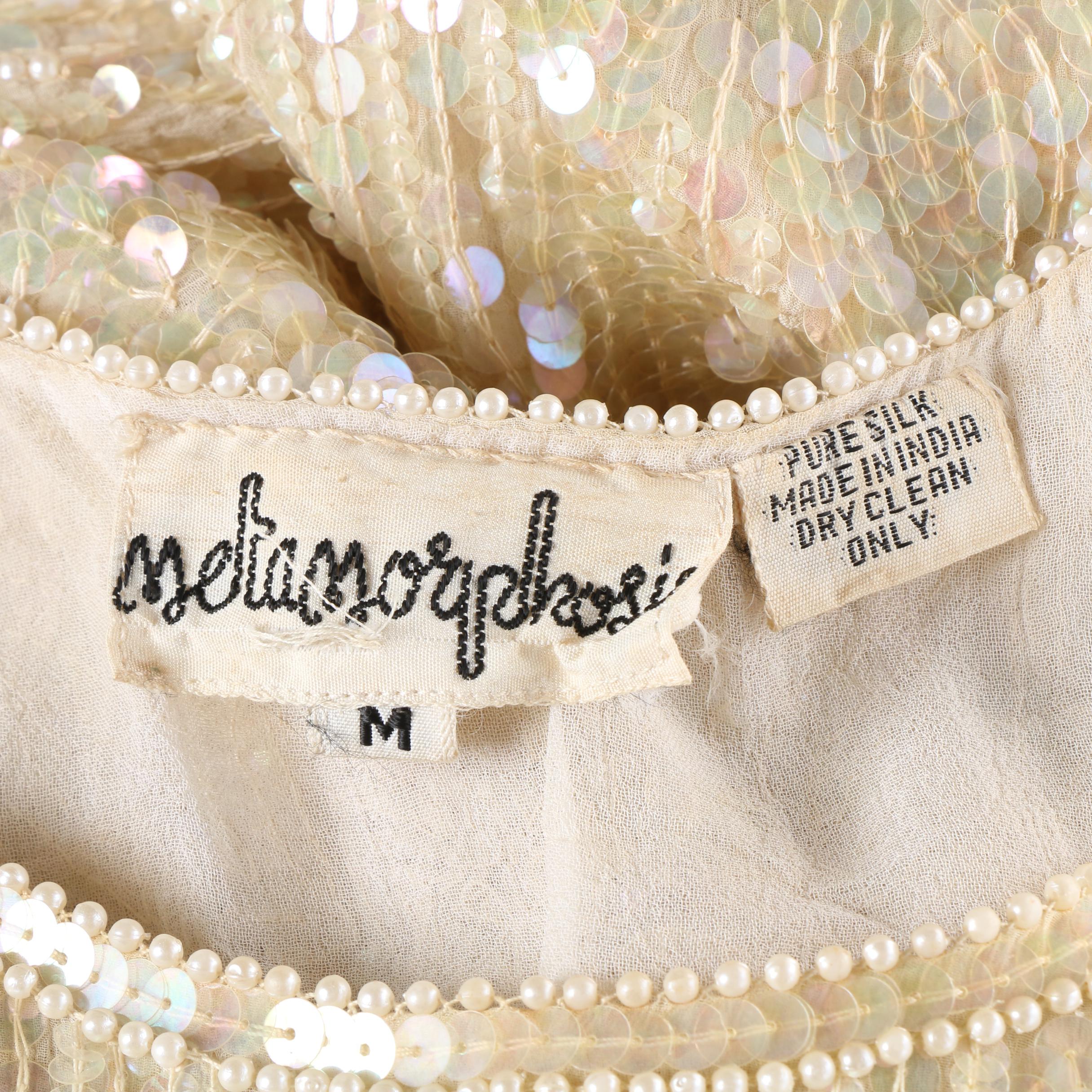 Women's Vintage Metamorphosis Embellished Silk Cocktail Dress