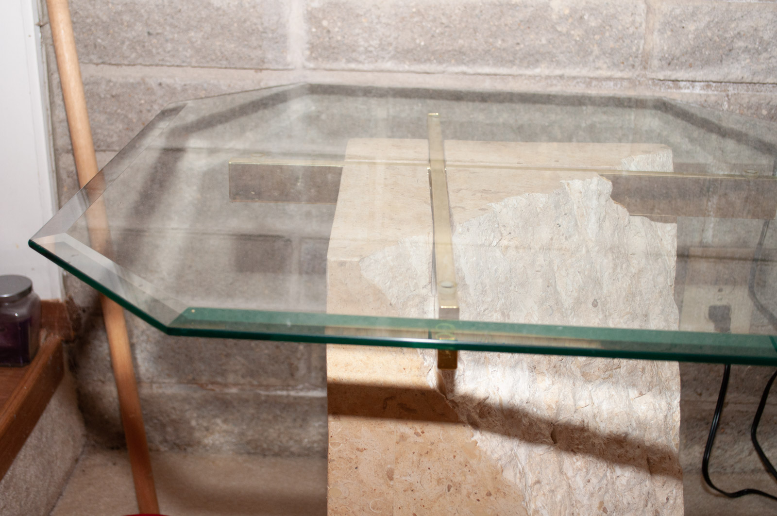 Contemporary Glass Top Side Tables