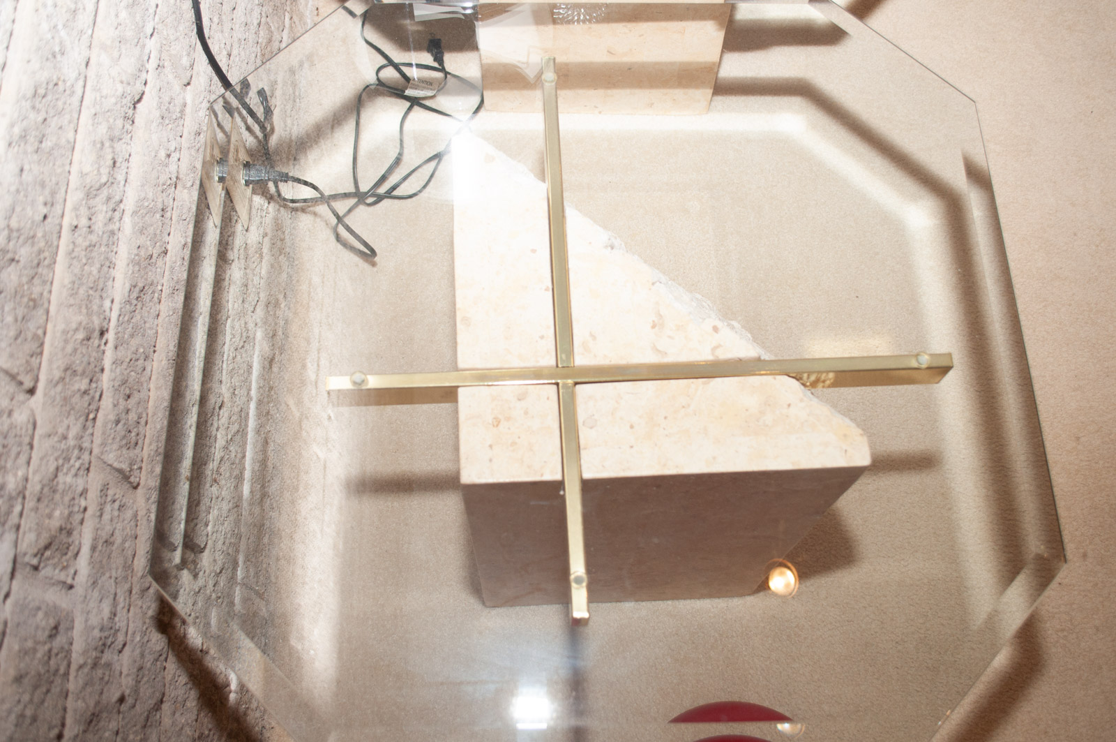 Contemporary Glass Top Side Tables