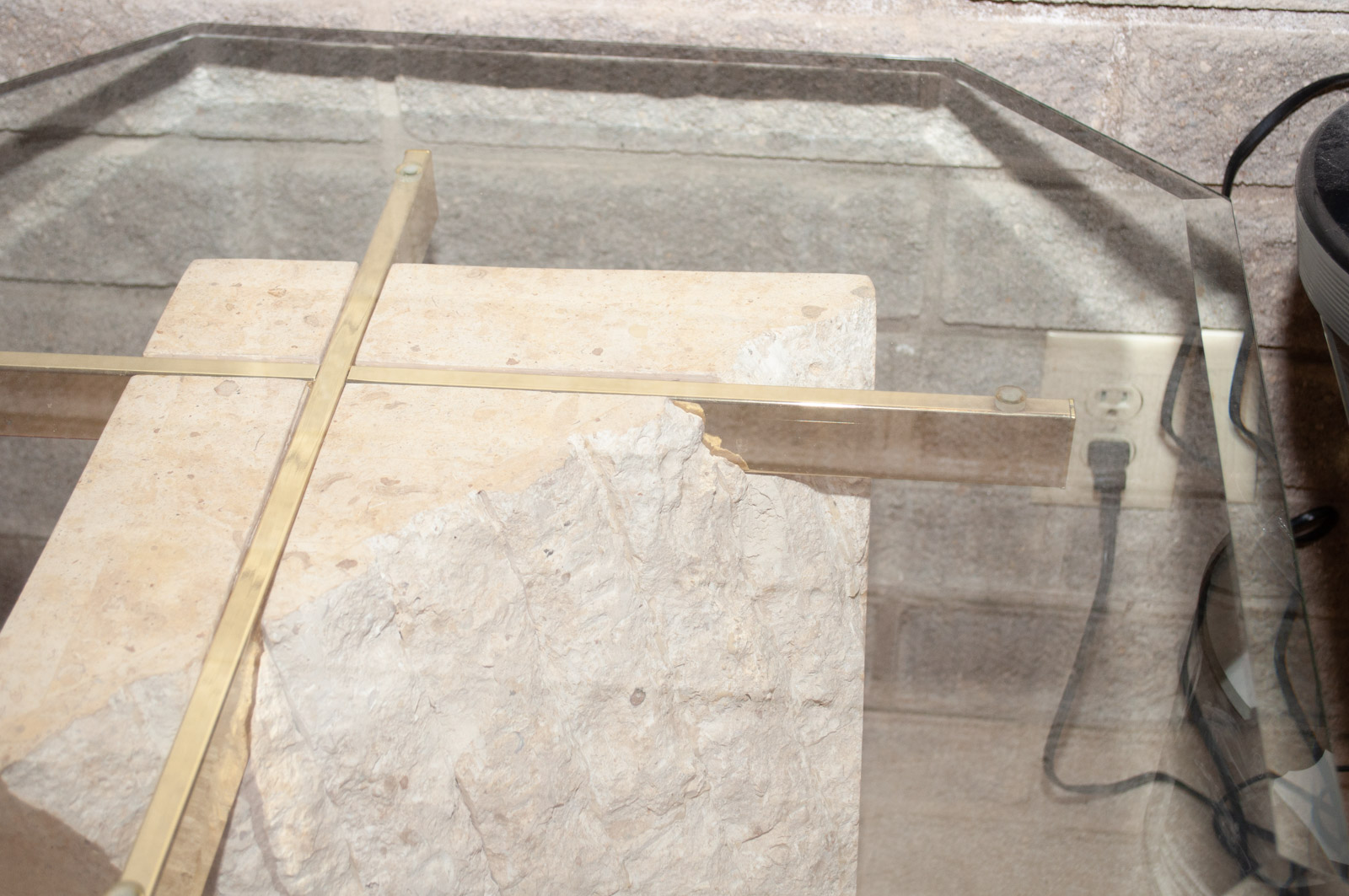 Contemporary Glass Top Side Tables