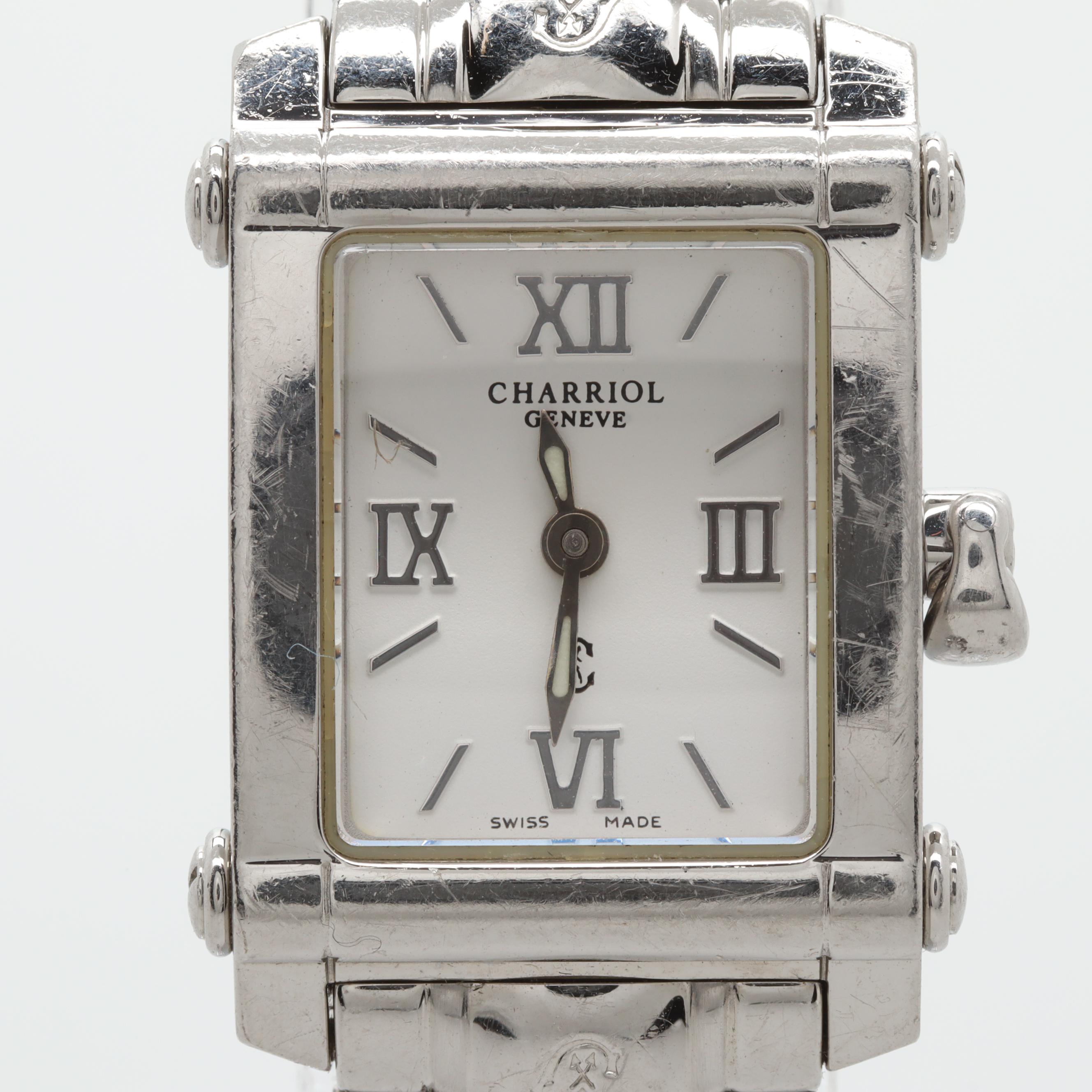 Charriol "Geneve" Swiss Made Stainless Steel Watch