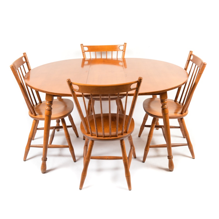 Vintage Dining Set by Tell City Chair Company