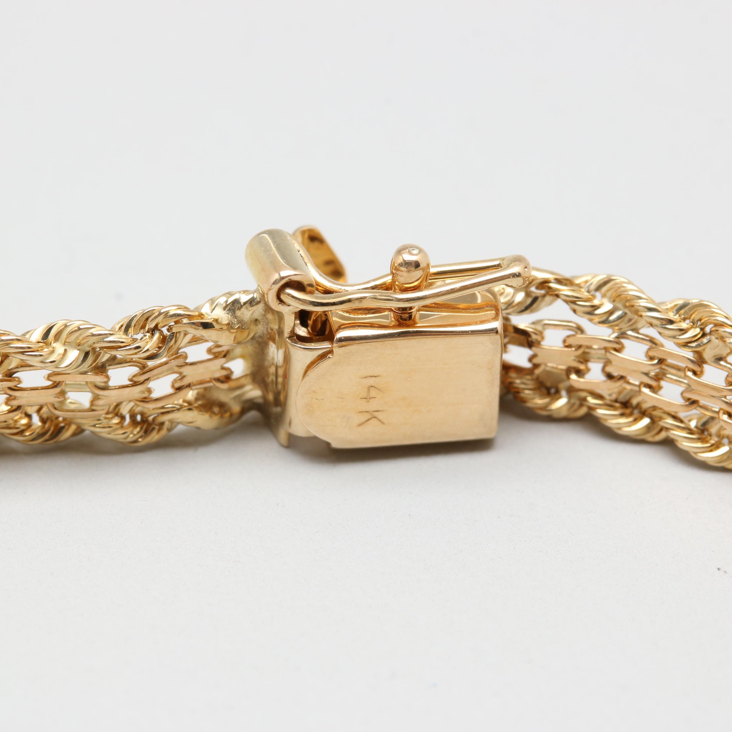 Croton 14K Yellow Gold Diamond Watch with White Gold Accents