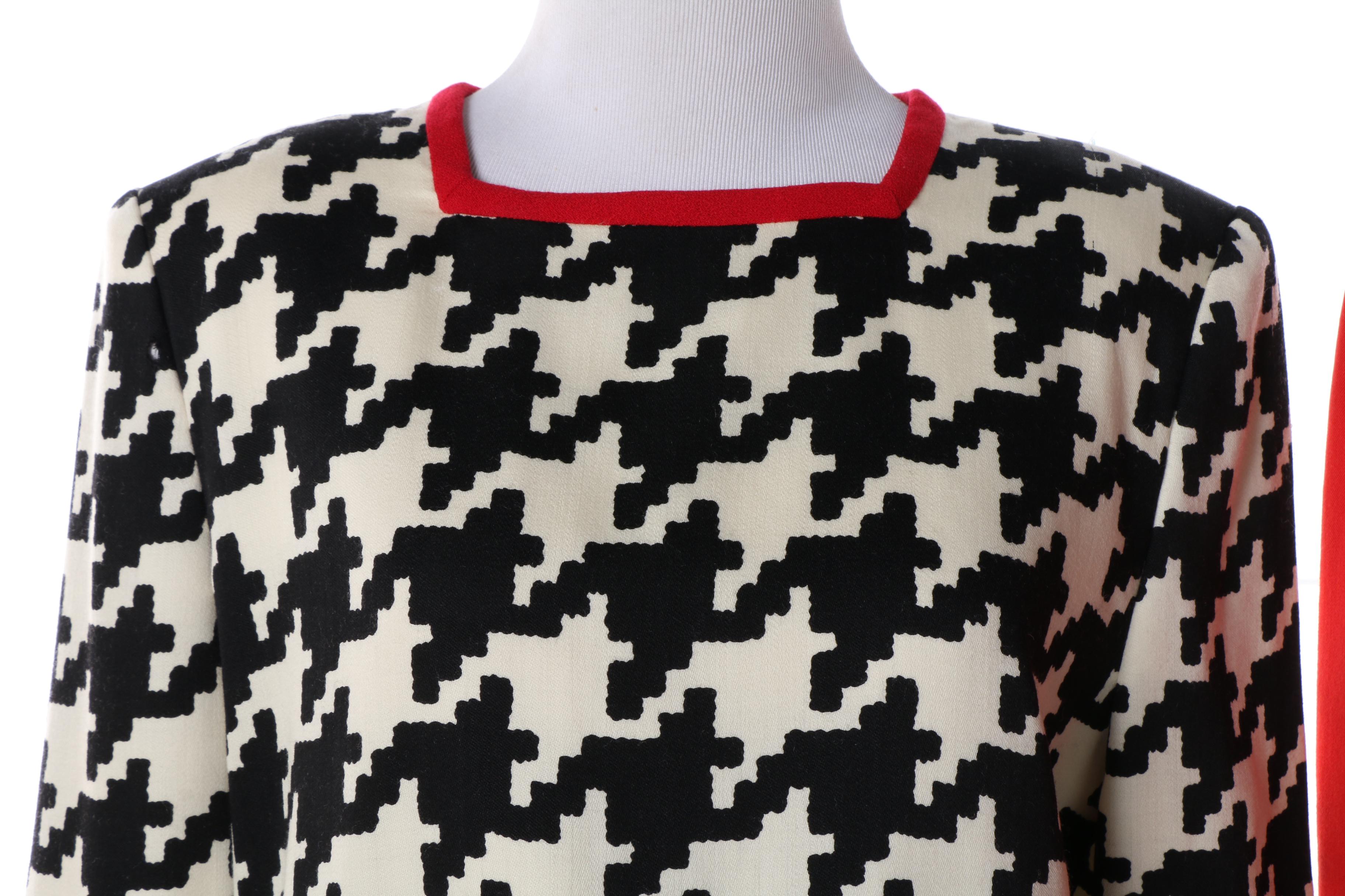 1980s Chetta B and Stanley Platos Martin Ross Wool Dresses