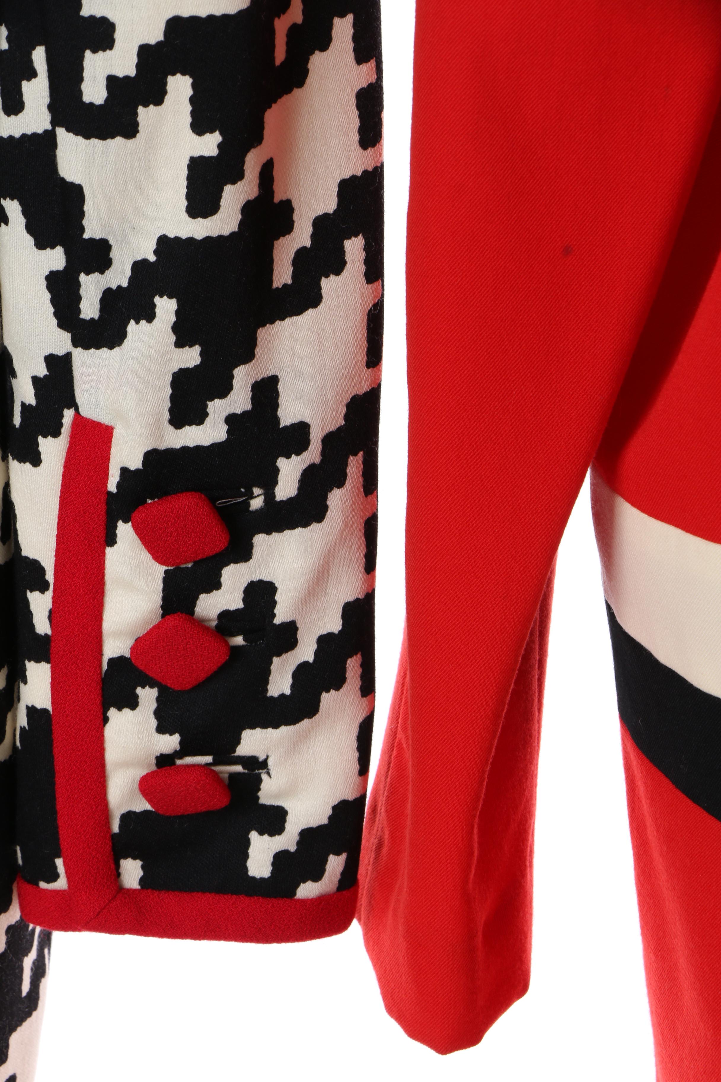 1980s Chetta B and Stanley Platos Martin Ross Wool Dresses