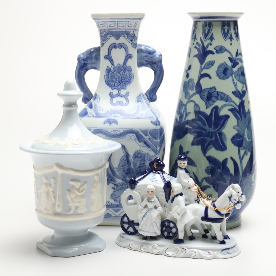 Blue and White Porcelain and Pottery