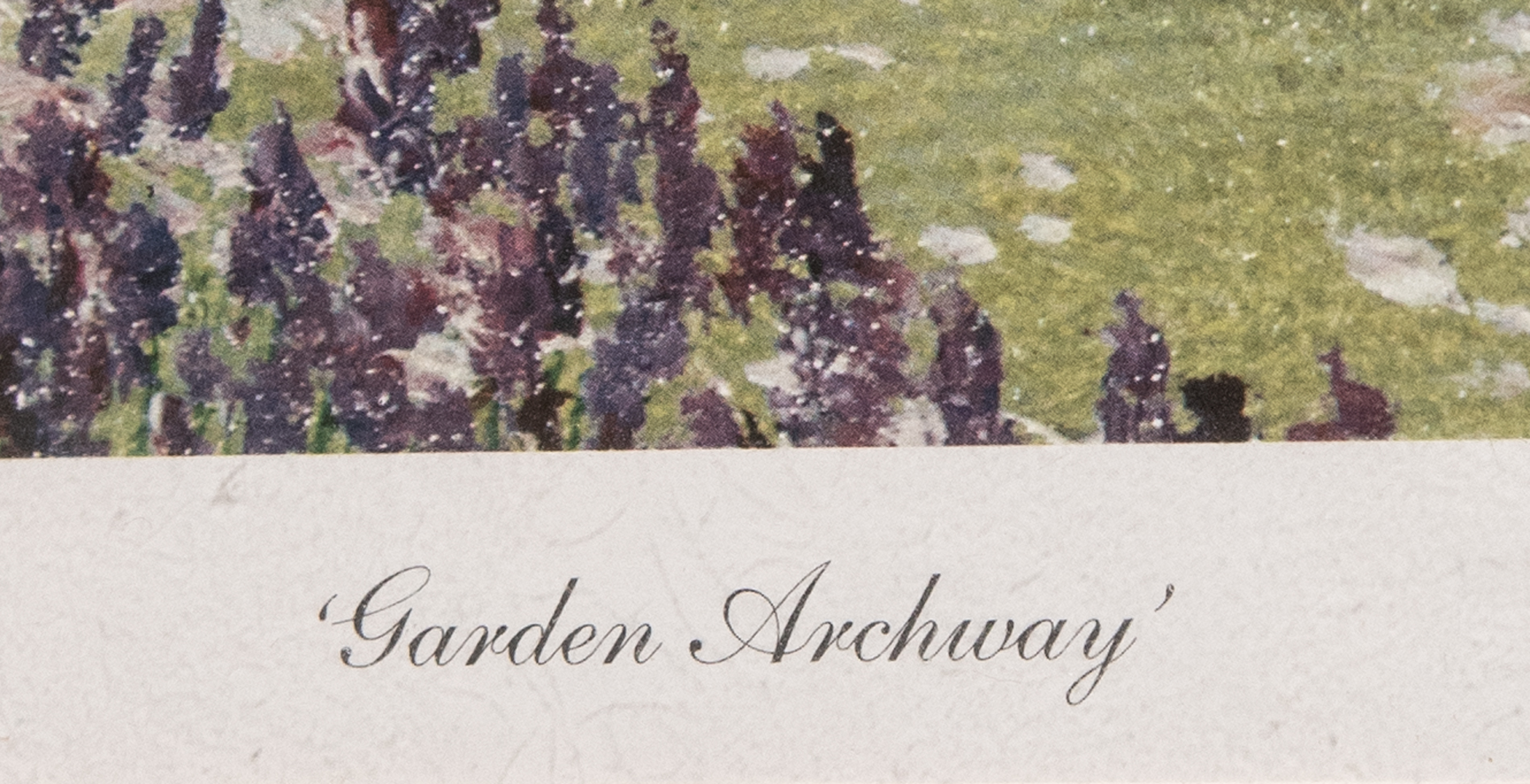 Elaine Broadley Limited Edition "Garden Archway" Offset Lithograph