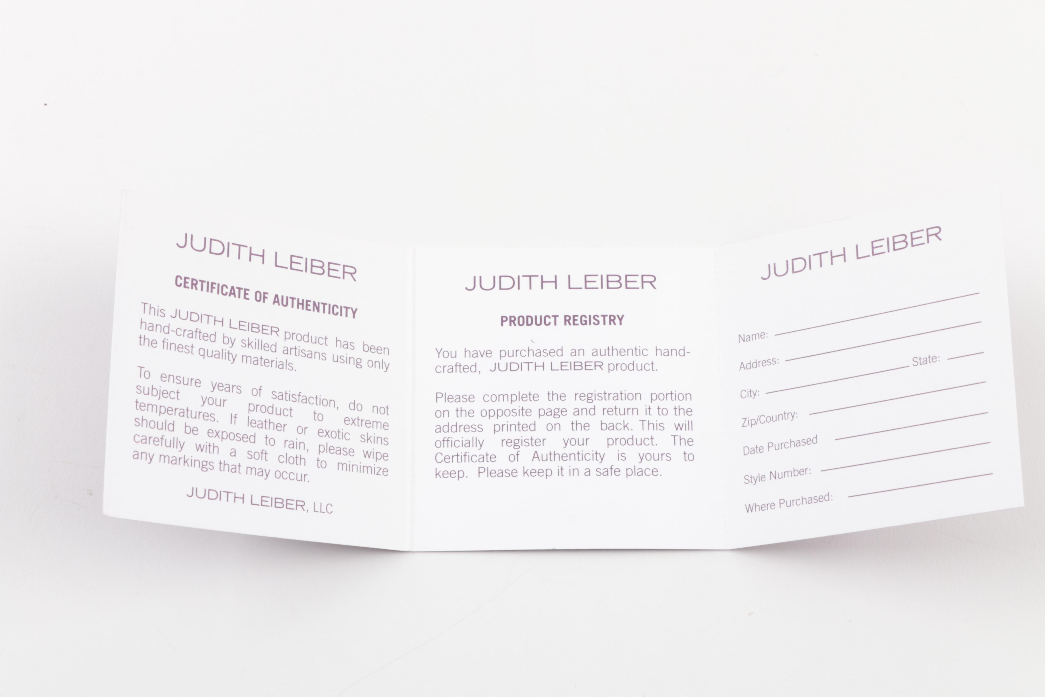 Judith Leiber New York Embellished Ombré Python Skin Clutch Purse