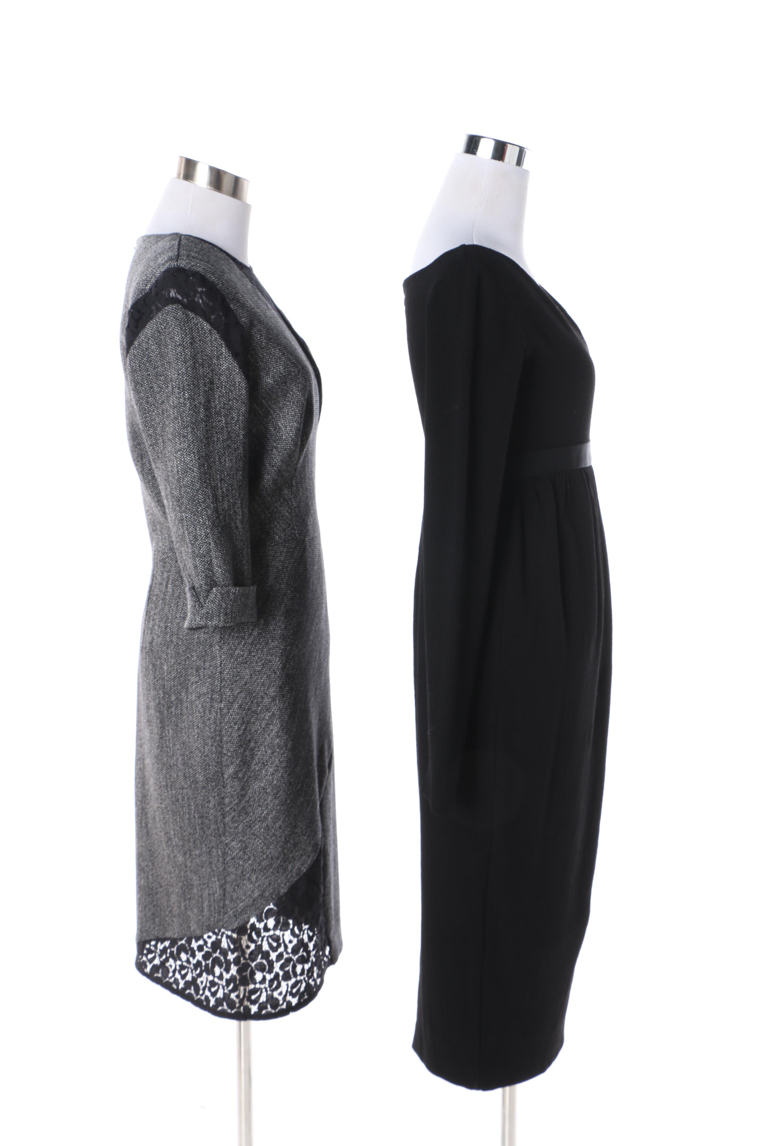 Women's Romeo Gigli and Black Halo Wool Blend Dresses