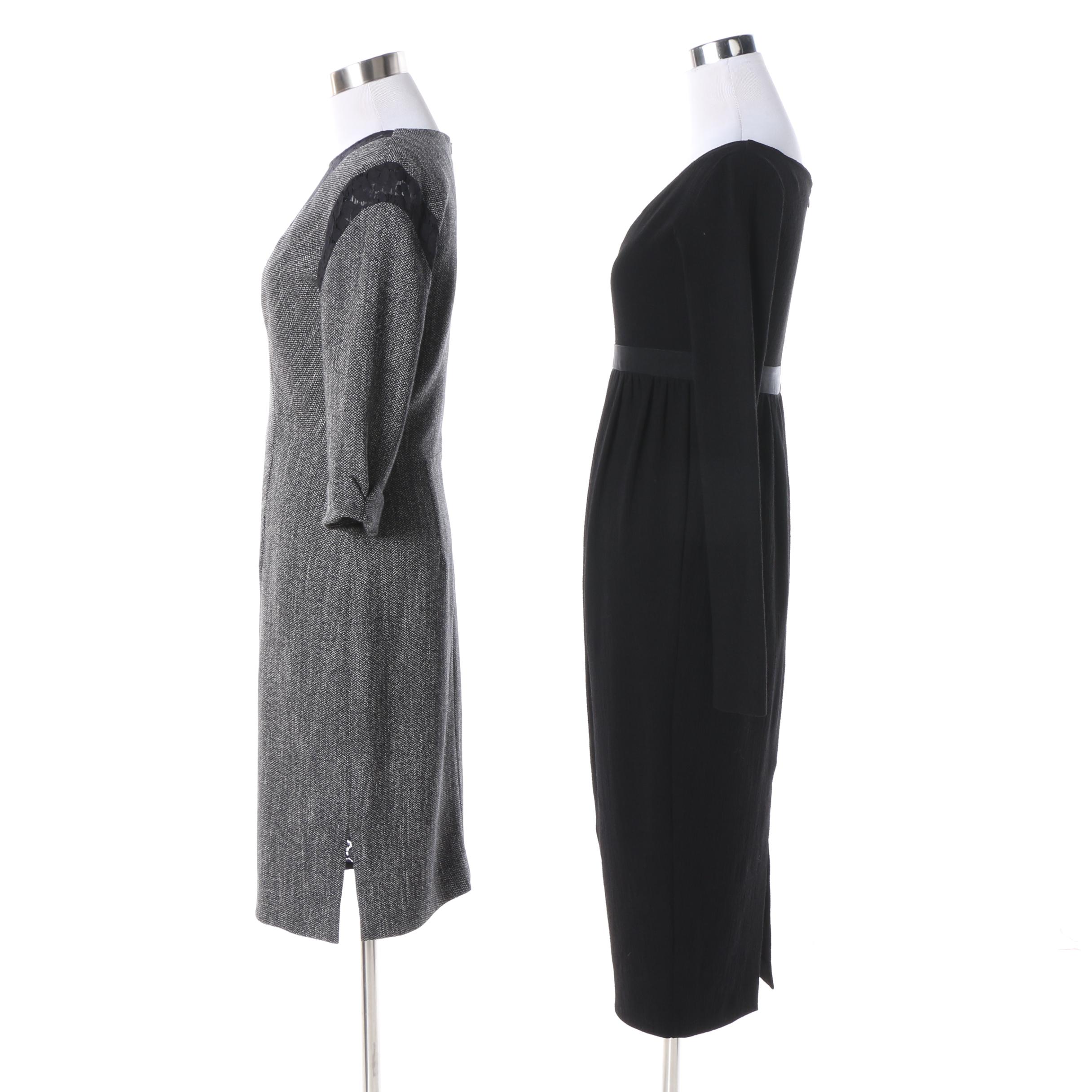 Women's Romeo Gigli and Black Halo Wool Blend Dresses