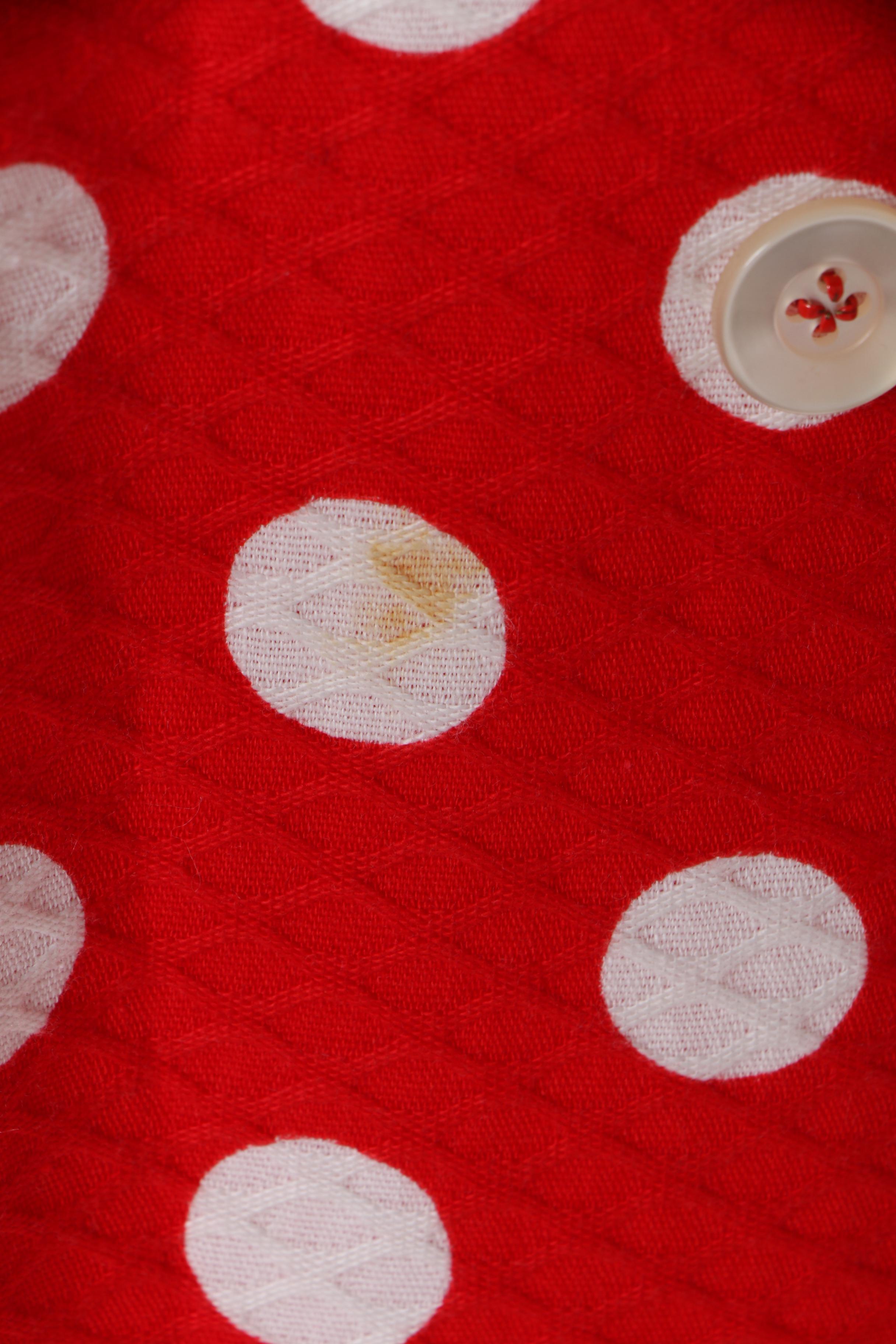 1960s Maxi Polka Dot Button Dress and Floral Leotard with Matching Midi Skirt