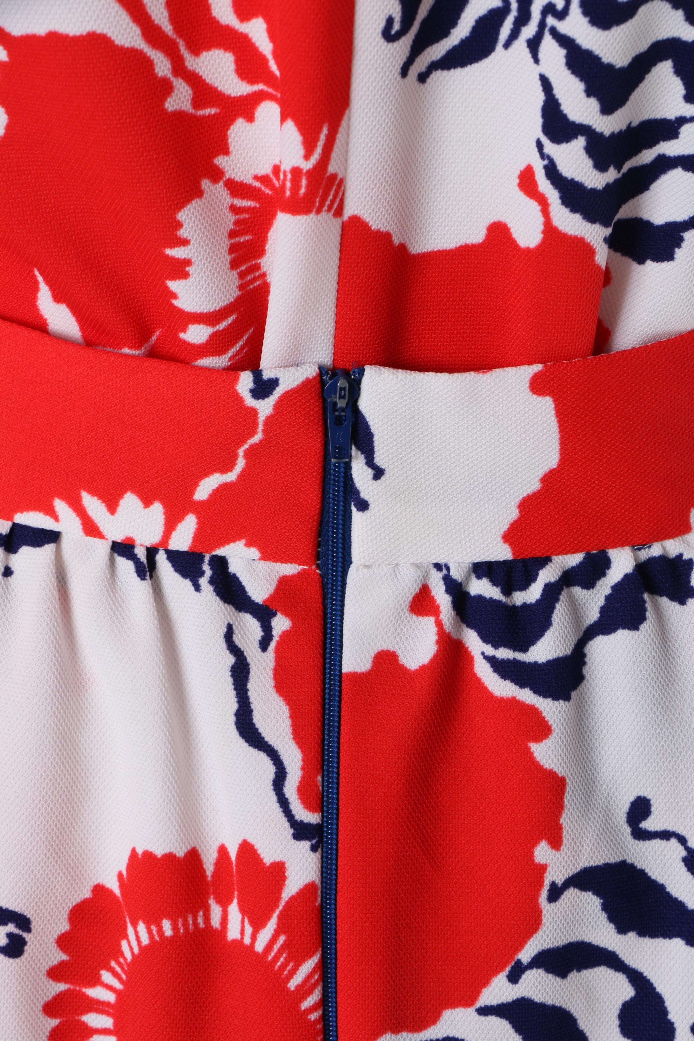 1960s Maxi Polka Dot Button Dress and Floral Leotard with Matching Midi Skirt